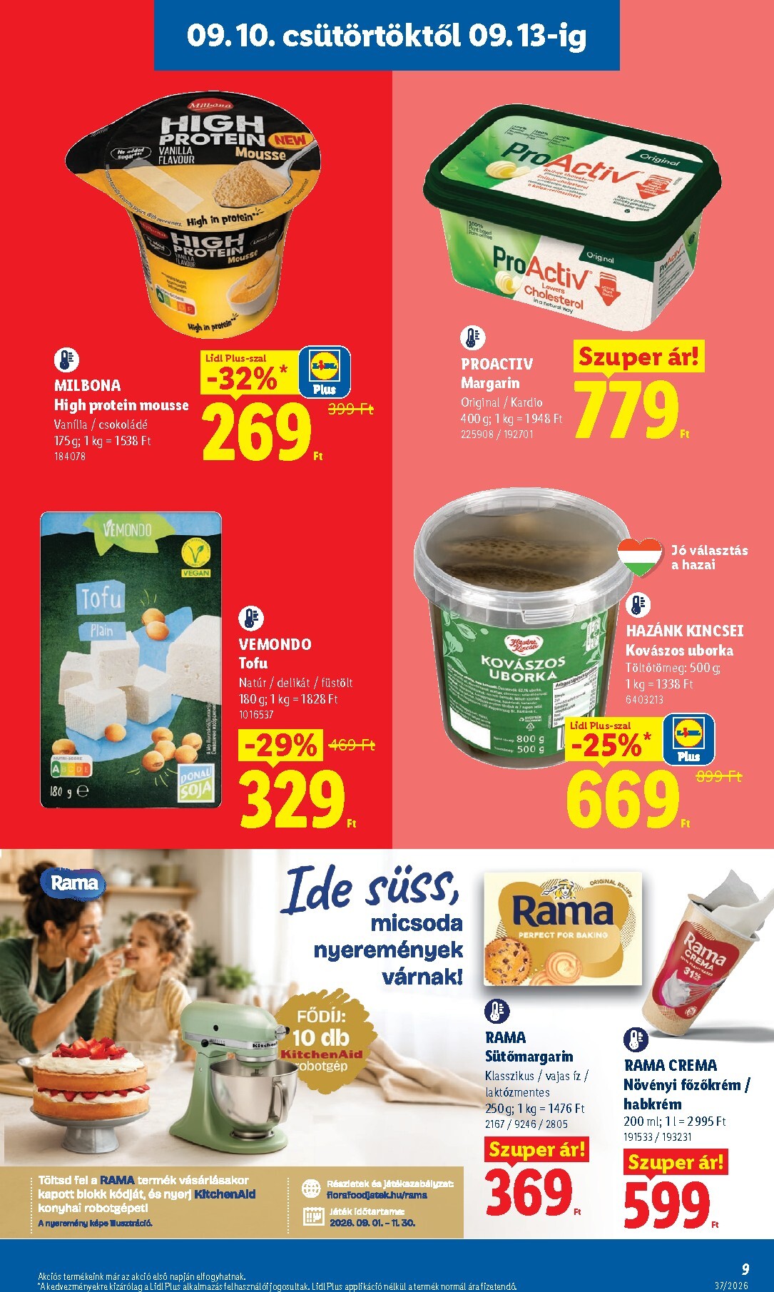 lidl - Lidl hirdetmény a következő hétre csütörtöktől 2026.09.10.-tól szerdától 2026.09.16.-ig - page: 9