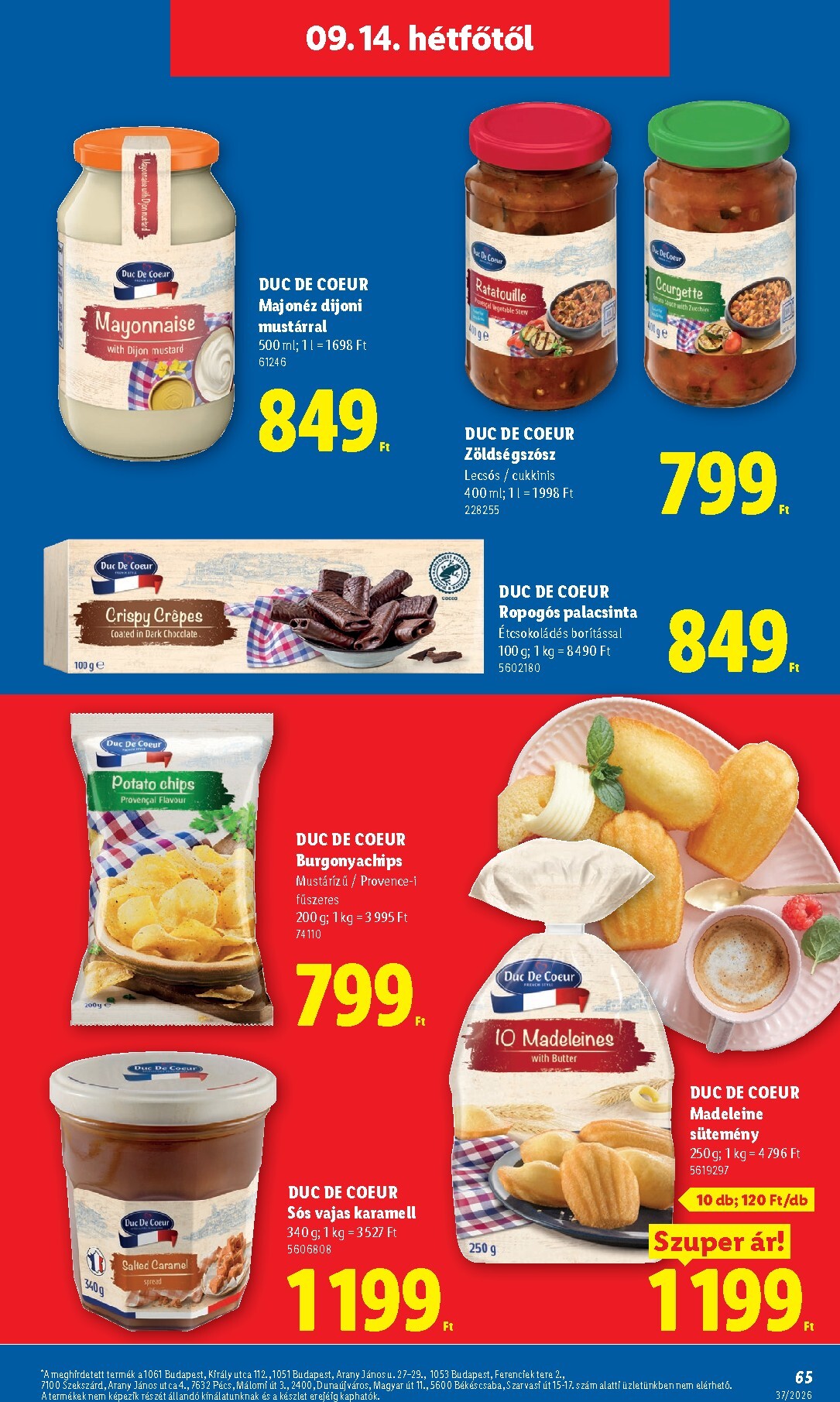lidl - Lidl hirdetmény a következő hétre csütörtöktől 2026.09.10.-tól szerdától 2026.09.16.-ig - page: 65