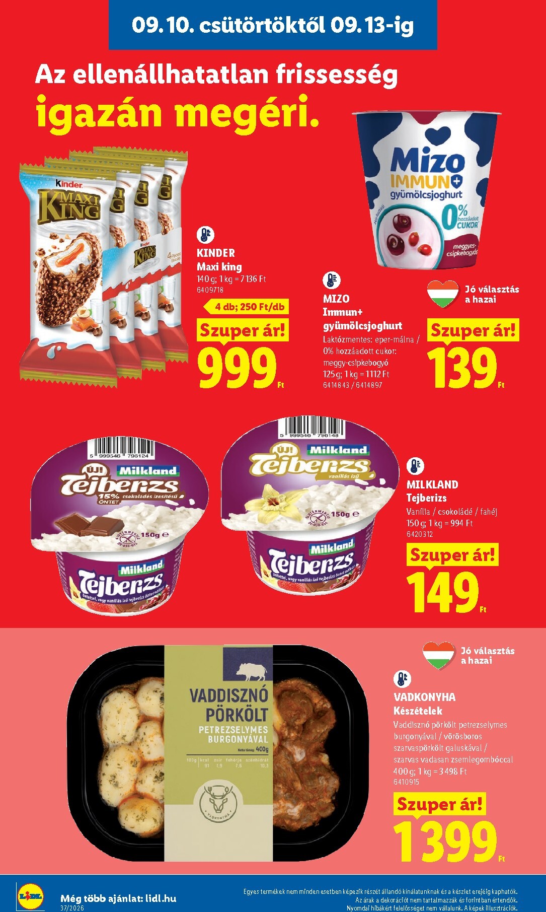 lidl - Lidl hirdetmény a következő hétre csütörtöktől 2026.09.10.-tól szerdától 2026.09.16.-ig - page: 10