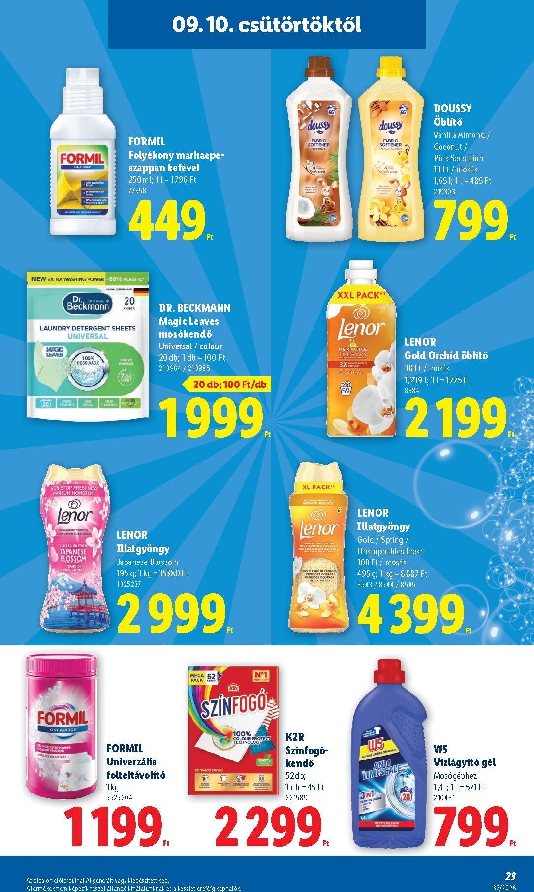 lidl - Lidl hirdetmény a következő hétre csütörtöktől 2026.09.10.-tól szerdától 2026.09.16.-ig - page: 23