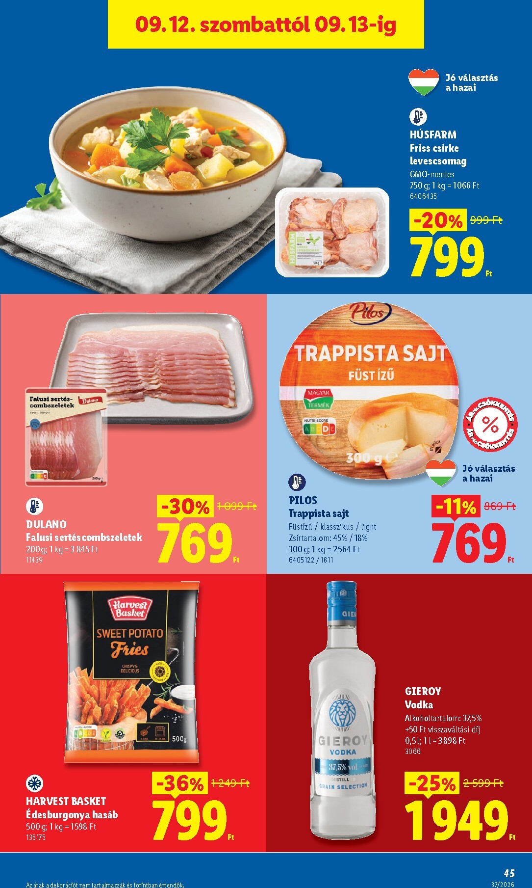 lidl - Aktuális Lidl szórólap érvényes csütörtöktől 2026.09.10.-től szerdától 2026.09.16.-ig - page: 45