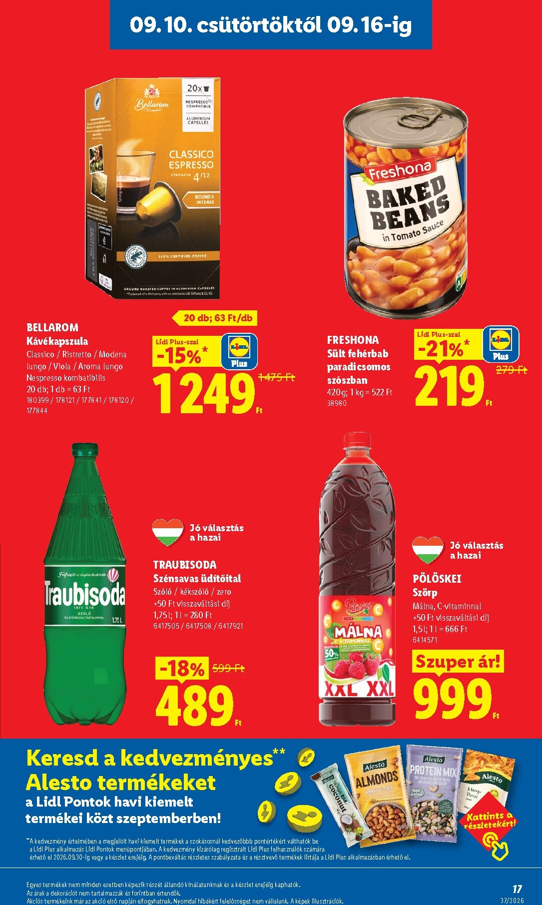 lidl - Aktuális Lidl szórólap érvényes csütörtöktől 2026.09.10.-től szerdától 2026.09.16.-ig - page: 17