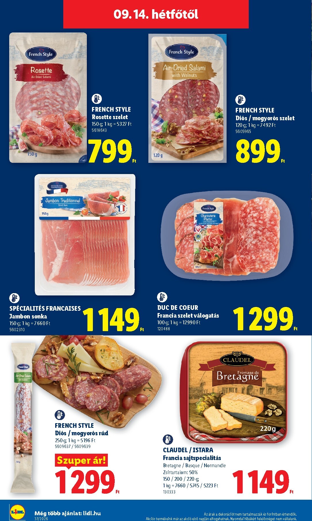 lidl - Aktuális Lidl szórólap érvényes csütörtöktől 2026.09.10.-től szerdától 2026.09.16.-ig - page: 62