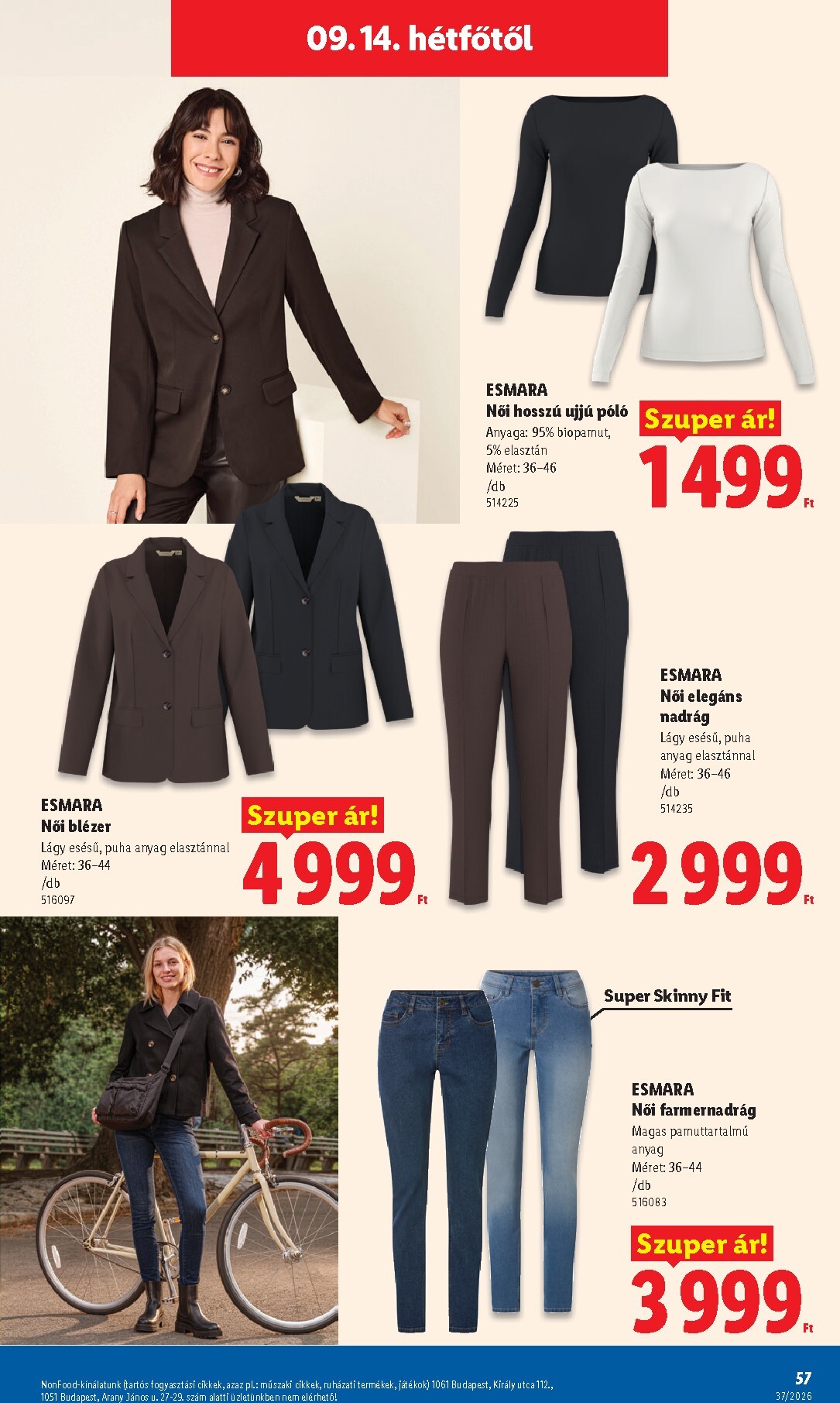 lidl - Aktuális Lidl szórólap érvényes csütörtöktől 2026.09.10.-től szerdától 2026.09.16.-ig - page: 57