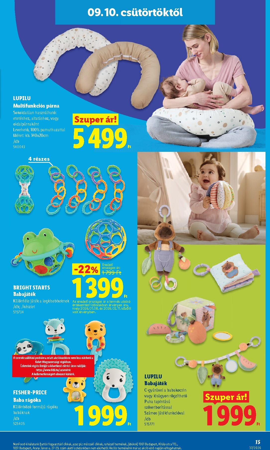 lidl - Aktuális Lidl - Nonfood szórólap érvényes csütörtöktől 2026.09.10.-től szerdától 2026.09.16.-ig - page: 15