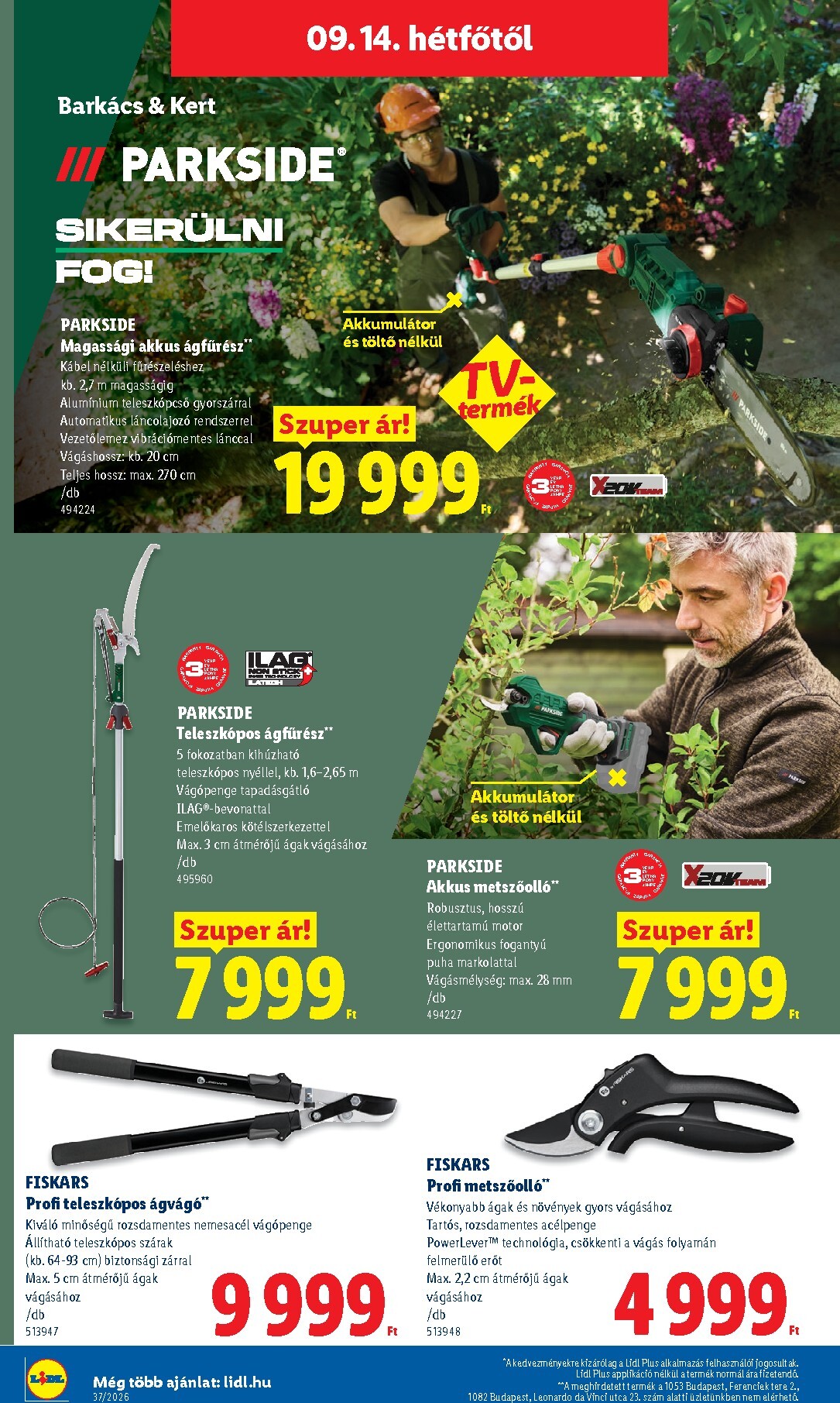 lidl - Aktuális Lidl - Nonfood szórólap érvényes csütörtöktől 2026.09.10.-től szerdától 2026.09.16.-ig - page: 20