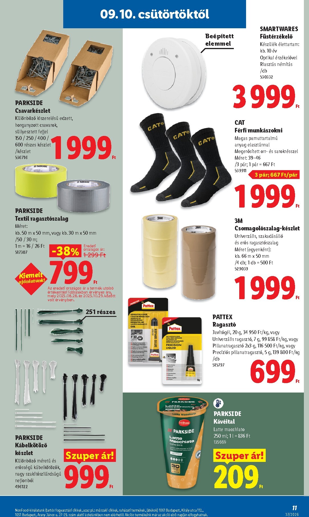 lidl - Aktuális Lidl - Nonfood szórólap érvényes csütörtöktől 2026.09.10.-től szerdától 2026.09.16.-ig - page: 11