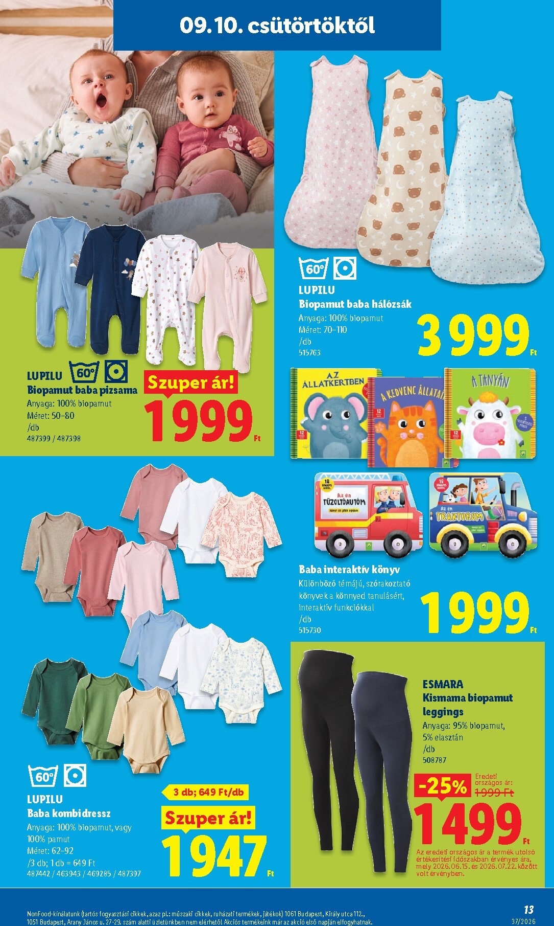 lidl - Aktuális Lidl - Nonfood szórólap érvényes csütörtöktől 2026.09.10.-től szerdától 2026.09.16.-ig - page: 13