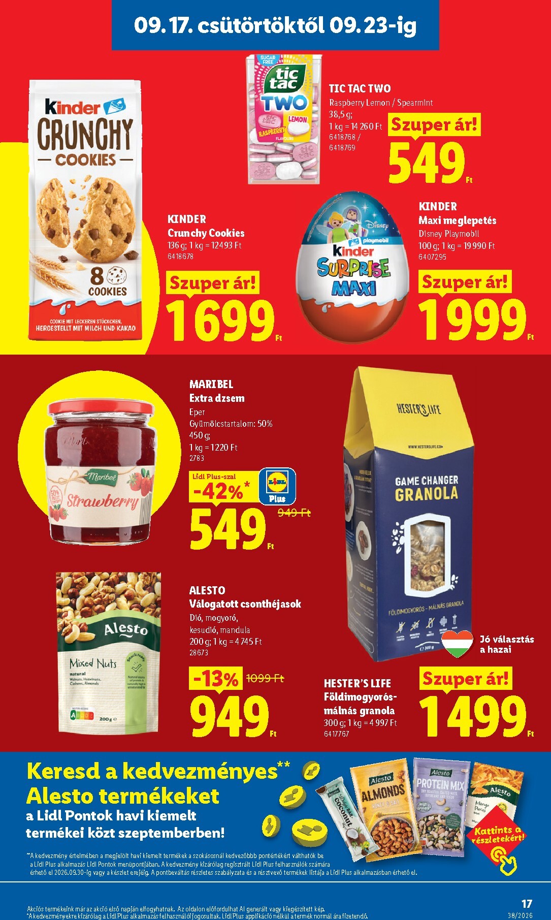 lidl - Lidl hirdetmény a következő hétre csütörtöktől 2026.09.17.-tól szerdától 2026.09.23.-ig - page: 17