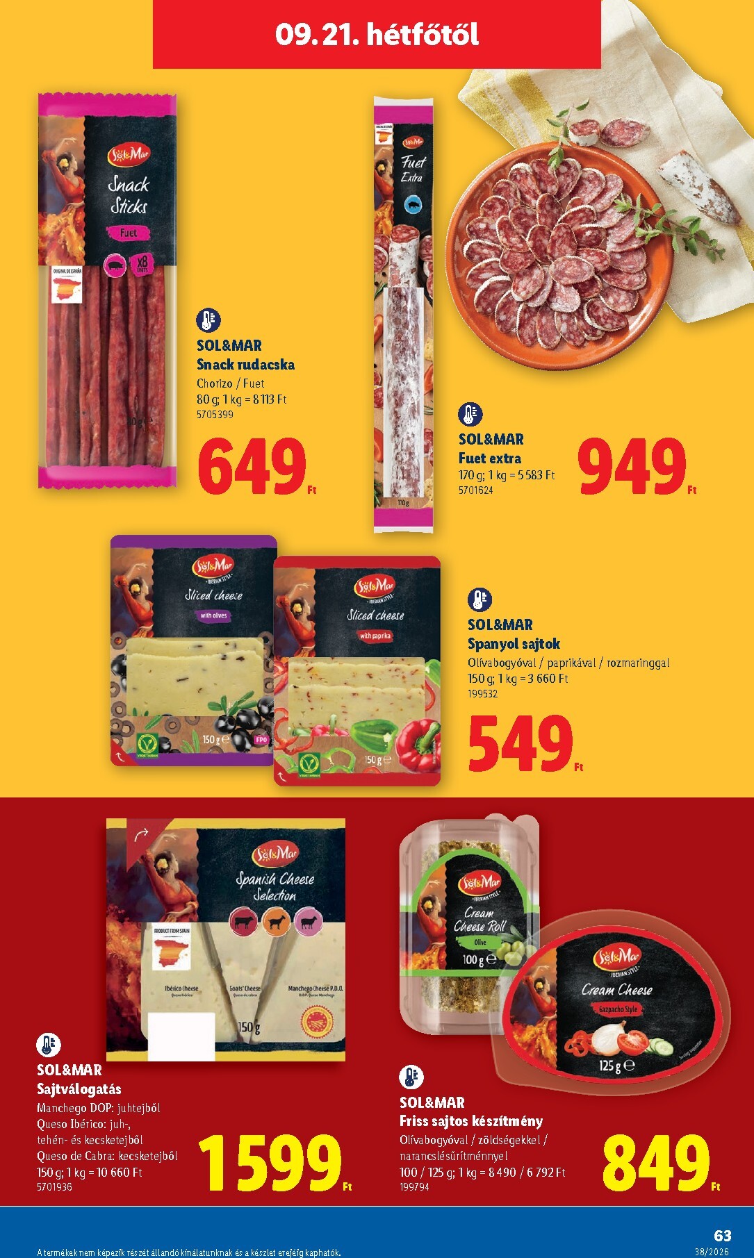 lidl - Lidl hirdetmény a következő hétre csütörtöktől 2026.09.17.-tól szerdától 2026.09.23.-ig - page: 63