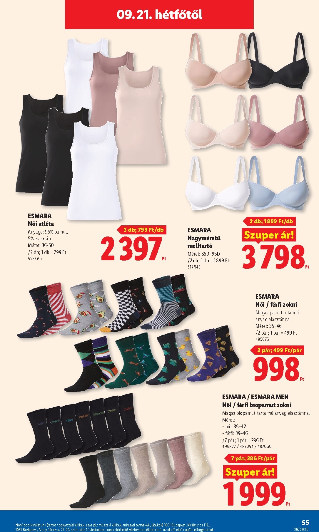 lidl - A jövőbeli Lidl akciós újság csütörtöktől 2026.09.17.-tól szerdától 2026.09.23.-ig érvényes. - page: 55