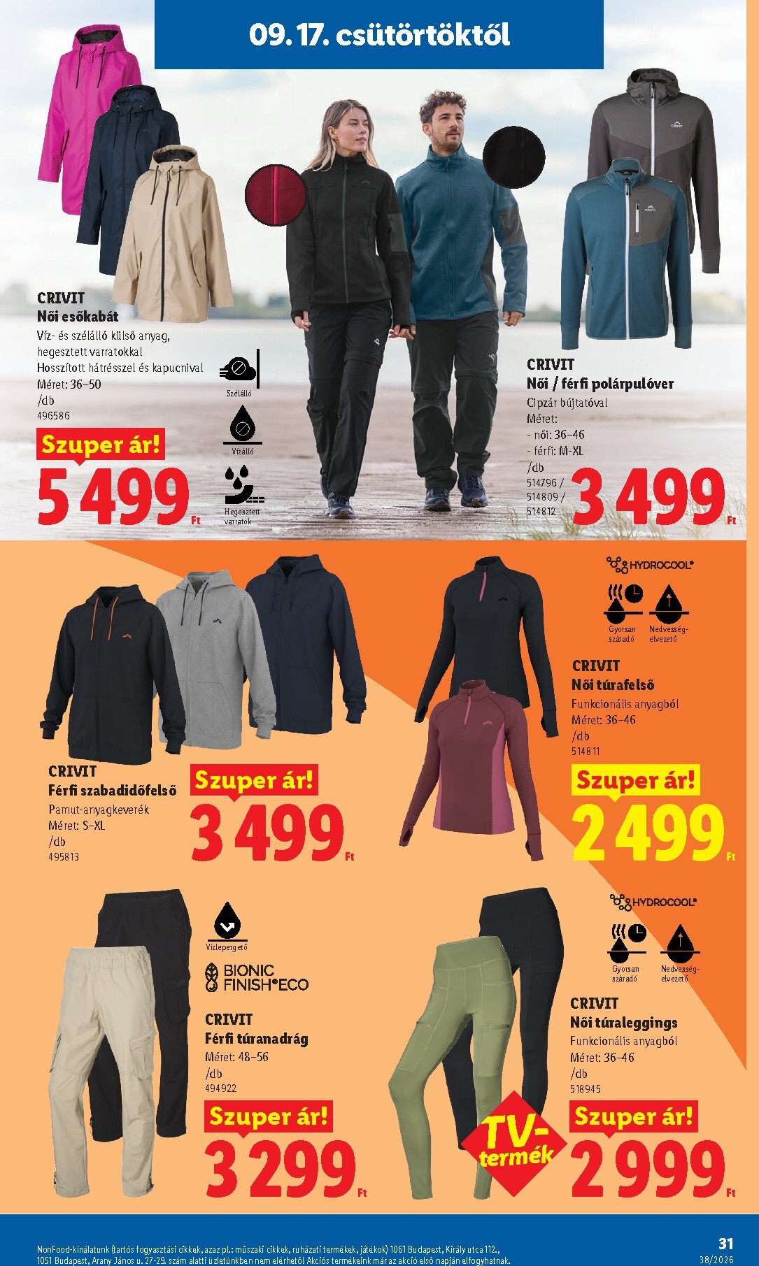 lidl - Aktuális Lidl szórólap érvényes csütörtöktől 2026.09.17.-től szerdától 2026.09.23.-ig - page: 31