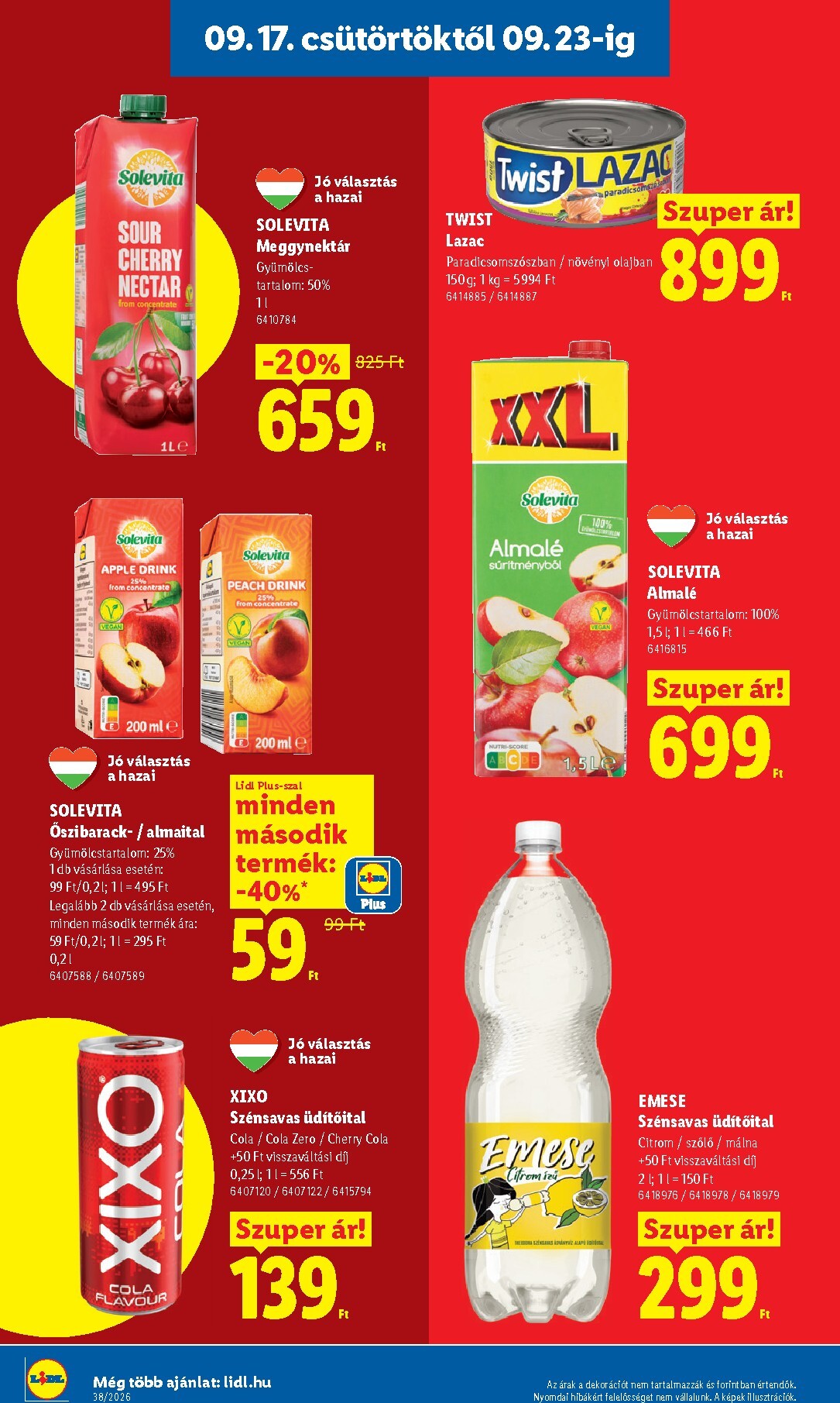 lidl - Aktuális Lidl szórólap érvényes csütörtöktől 2026.09.17.-től szerdától 2026.09.23.-ig - page: 18
