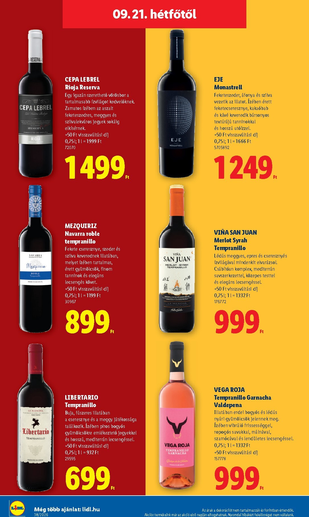 lidl - Aktuális Lidl szórólap érvényes csütörtöktől 2026.09.17.-től szerdától 2026.09.23.-ig - page: 68