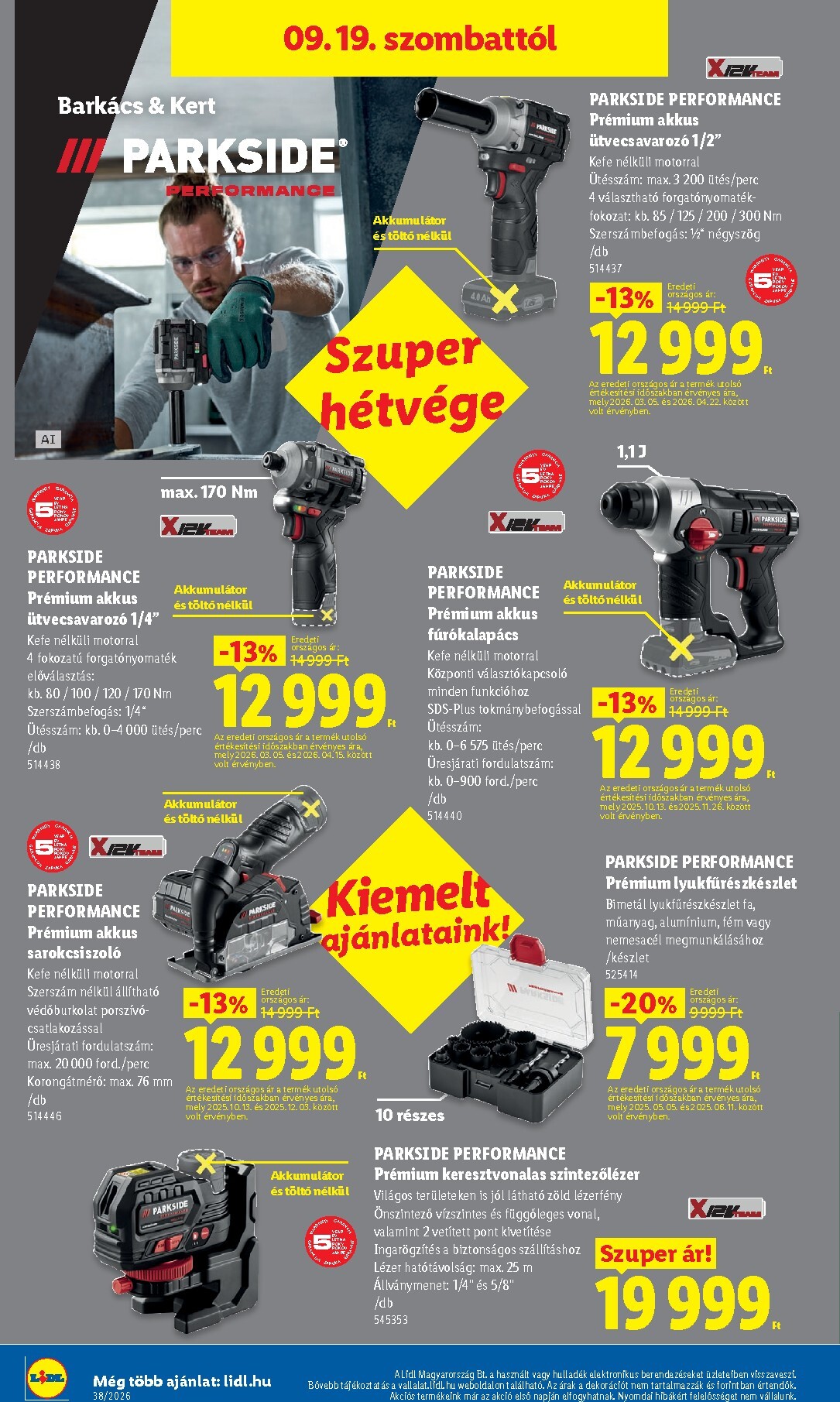 lidl - Aktuális Lidl szórólap érvényes csütörtöktől 2026.09.17.-től szerdától 2026.09.23.-ig - page: 44