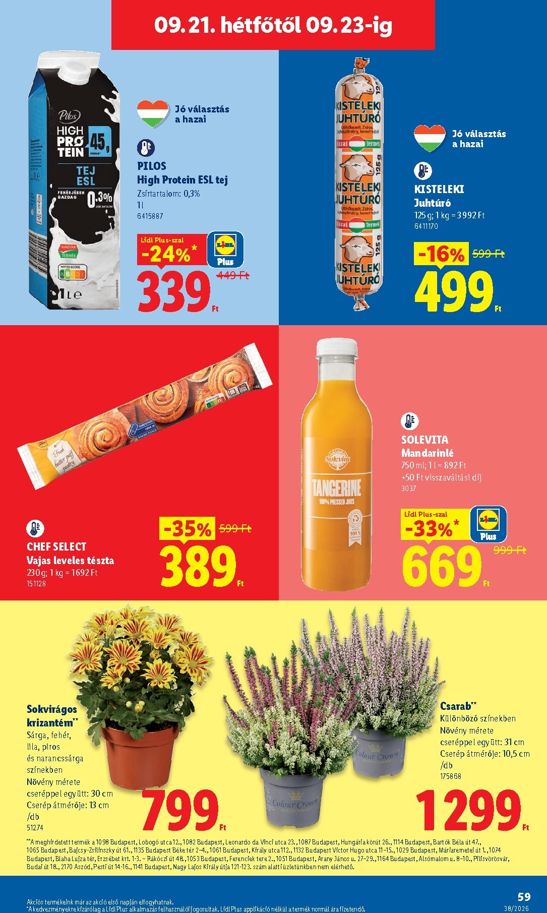 lidl - Aktuális Lidl szórólap érvényes csütörtöktől 2026.09.17.-től szerdától 2026.09.23.-ig - page: 59