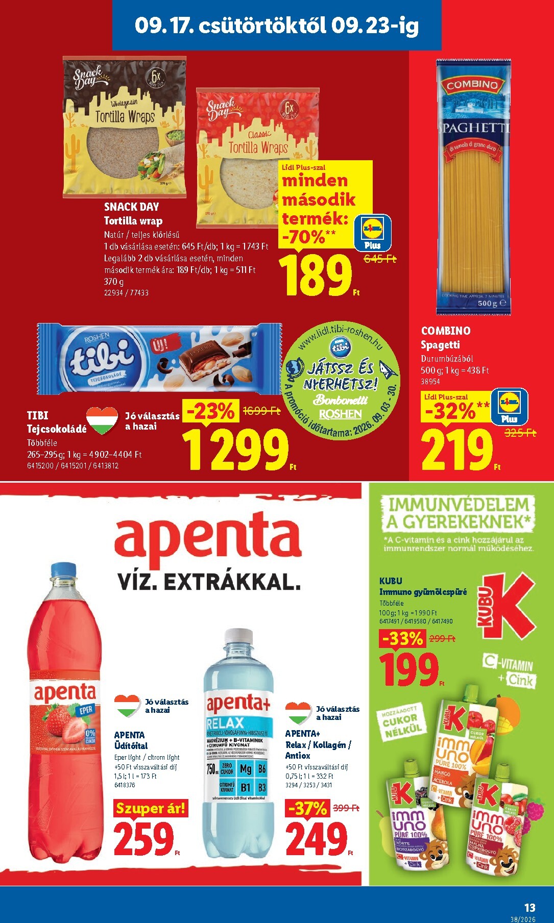 lidl - Aktuális Lidl szórólap érvényes csütörtöktől 2026.09.17.-től szerdától 2026.09.23.-ig - page: 13
