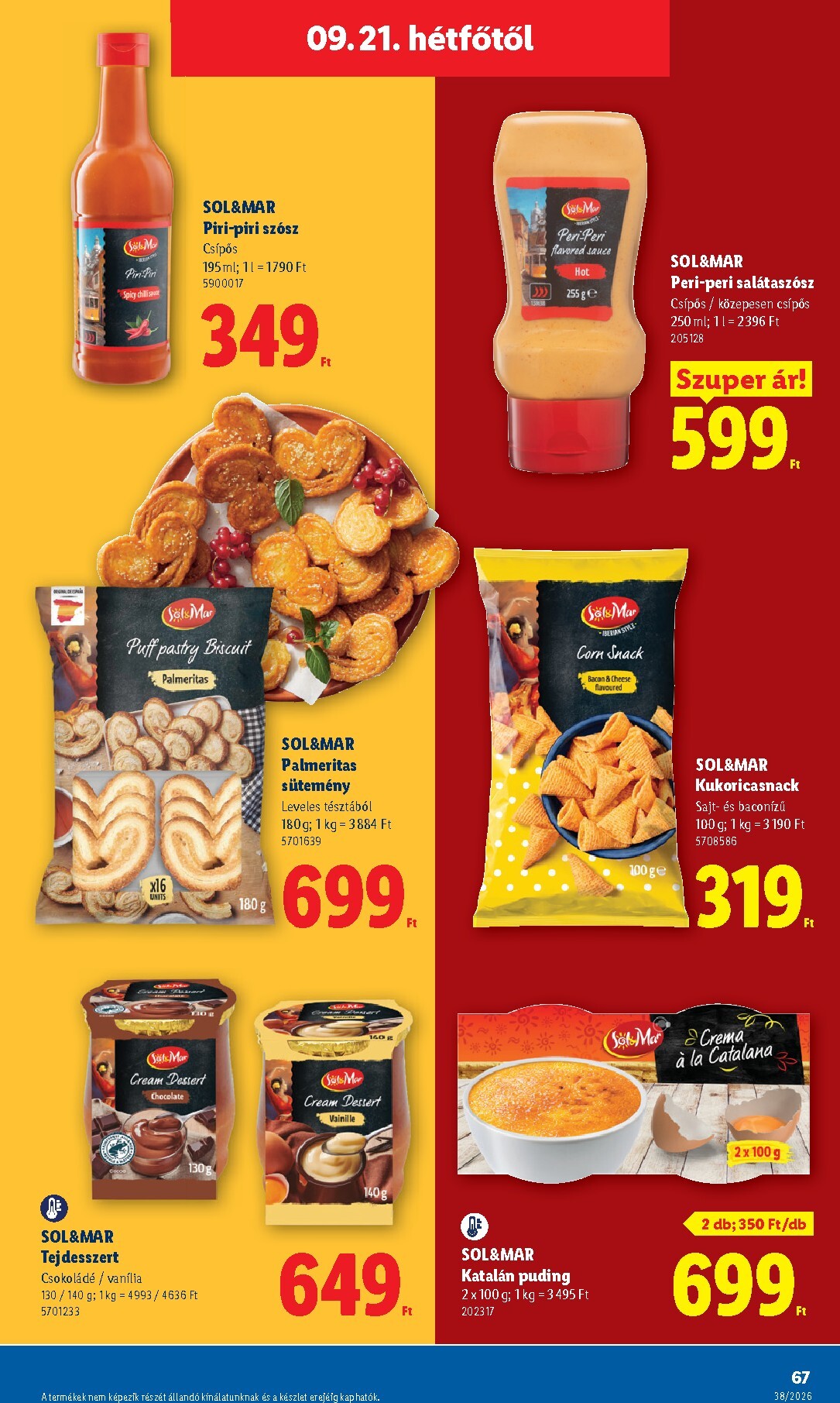 lidl - Aktuális Lidl szórólap érvényes csütörtöktől 2026.09.17.-től szerdától 2026.09.23.-ig - page: 67