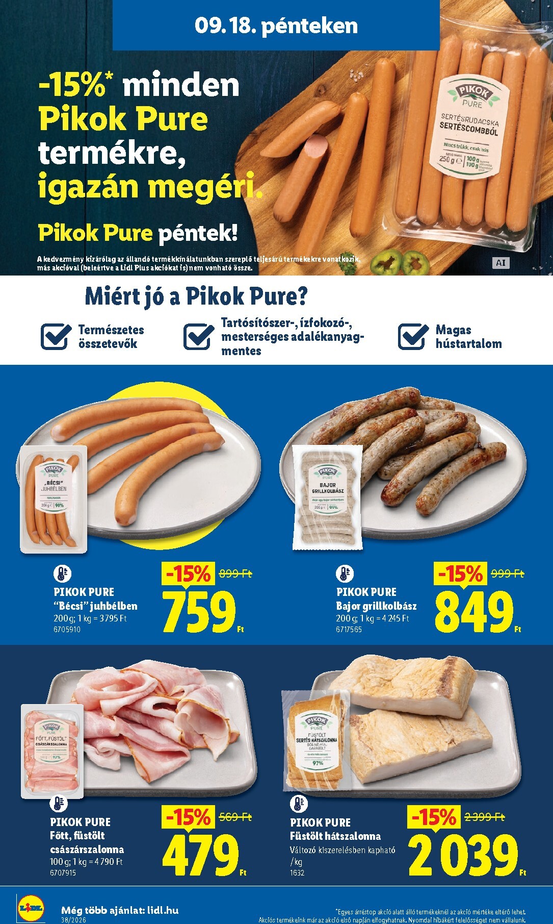 lidl - Aktuális Lidl szórólap érvényes csütörtöktől 2026.09.17.-től szerdától 2026.09.23.-ig - page: 38