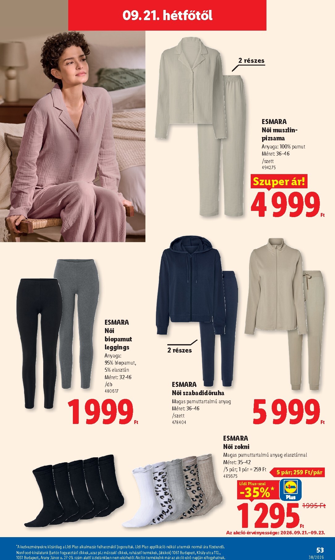 lidl - Aktuális Lidl szórólap érvényes csütörtöktől 2026.09.17.-től szerdától 2026.09.23.-ig - page: 53