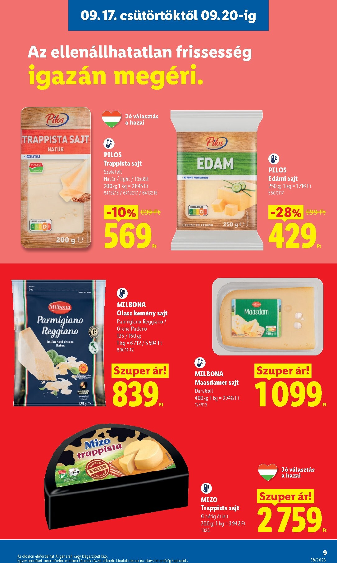 lidl - Aktuális Lidl szórólap érvényes csütörtöktől 2026.09.17.-től szerdától 2026.09.23.-ig - page: 9