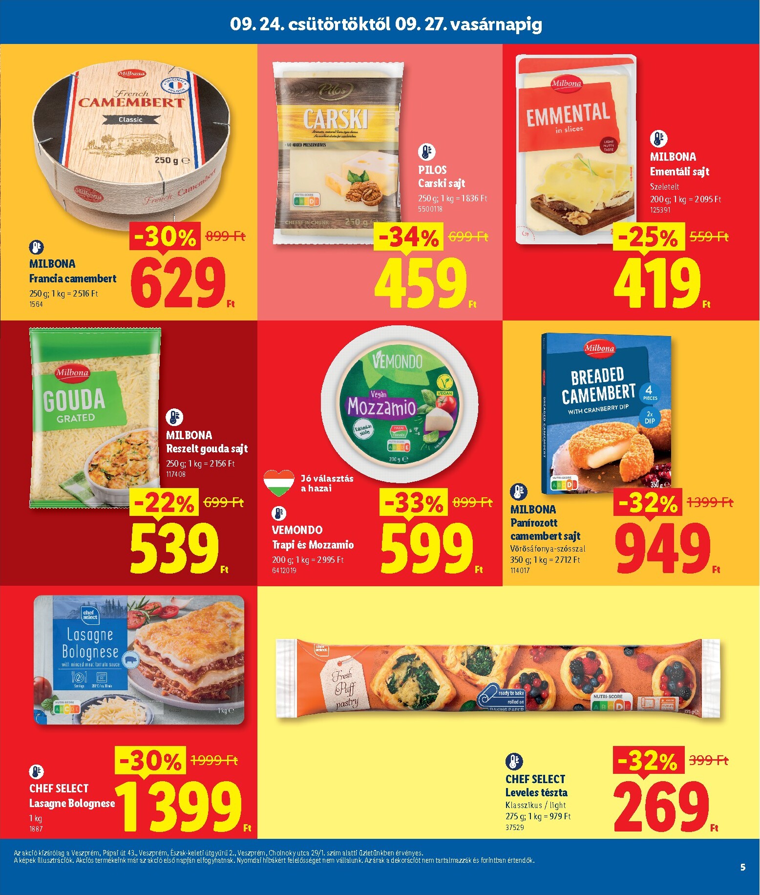 lidl - Lidl - Veszprém hirdetmény a következő hétre csütörtöktől 2026.09.24.-tól vasárnaptól 2026.09.27.-ig - page: 5