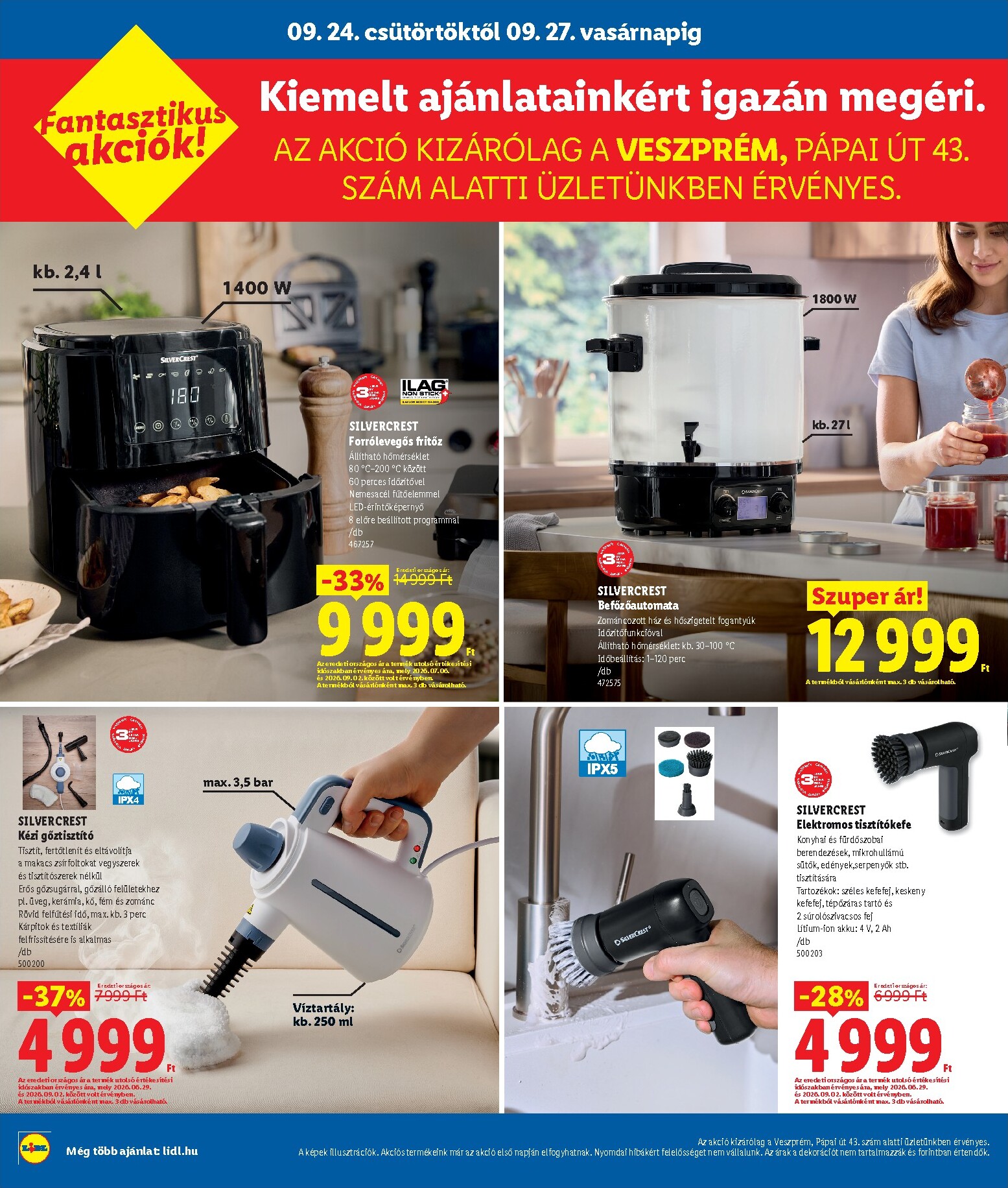 lidl - Lidl - Veszprém hirdetmény a következő hétre csütörtöktől 2026.09.24.-tól vasárnaptól 2026.09.27.-ig - page: 8
