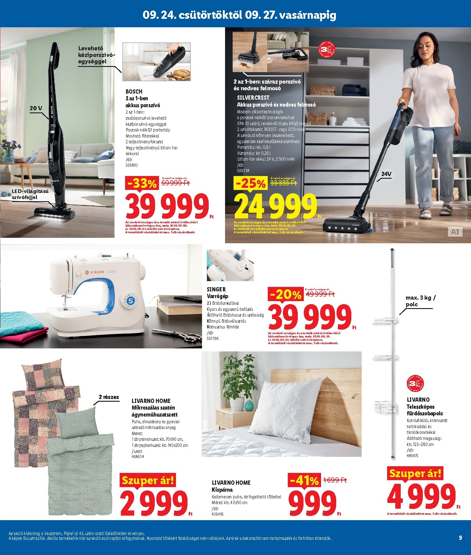 lidl - Lidl - Veszprém hirdetmény a következő hétre csütörtöktől 2026.09.24.-tól vasárnaptól 2026.09.27.-ig - page: 9