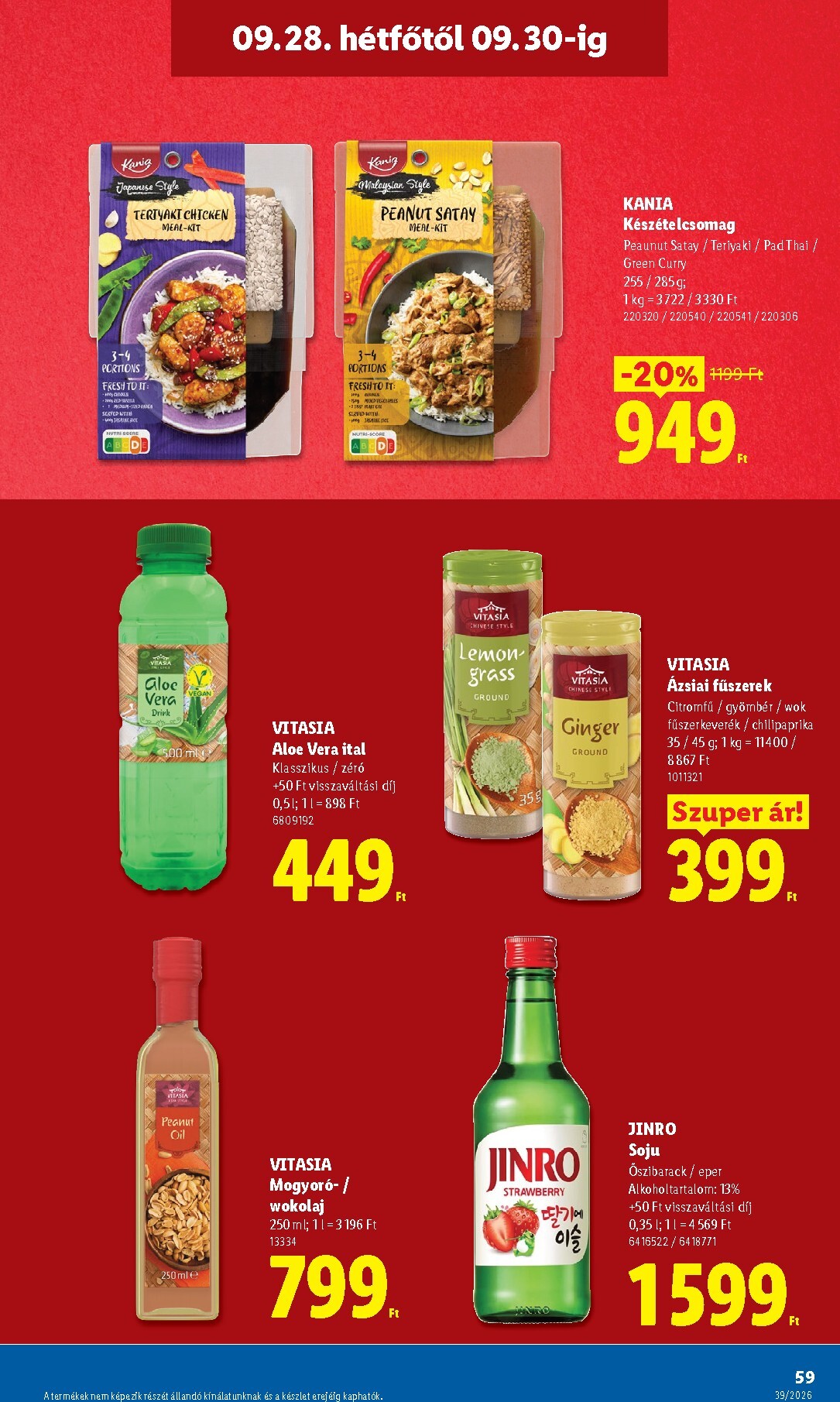 lidl - Lidl hirdetmény a következő hétre csütörtöktől 2026.09.24.-tól szerdától 2026.09.30.-ig - page: 59