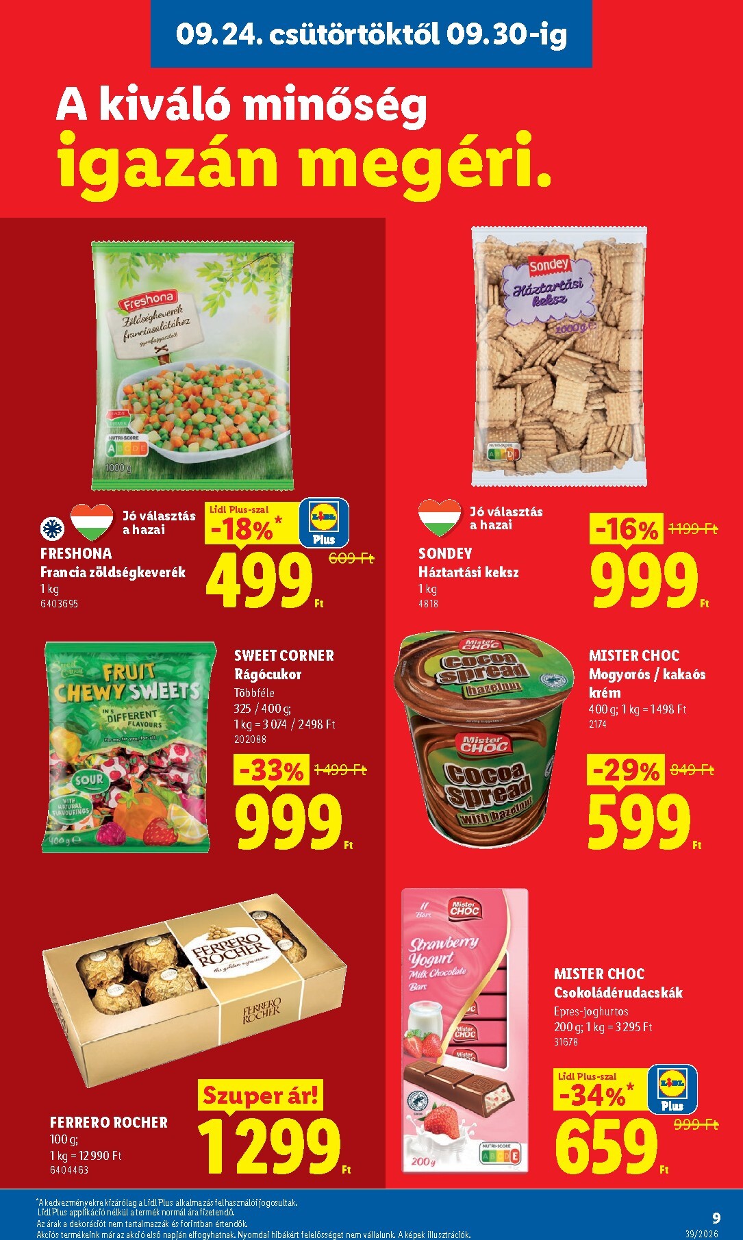 lidl - Lidl hirdetmény a következő hétre csütörtöktől 2026.09.24.-tól szerdától 2026.09.30.-ig - page: 9