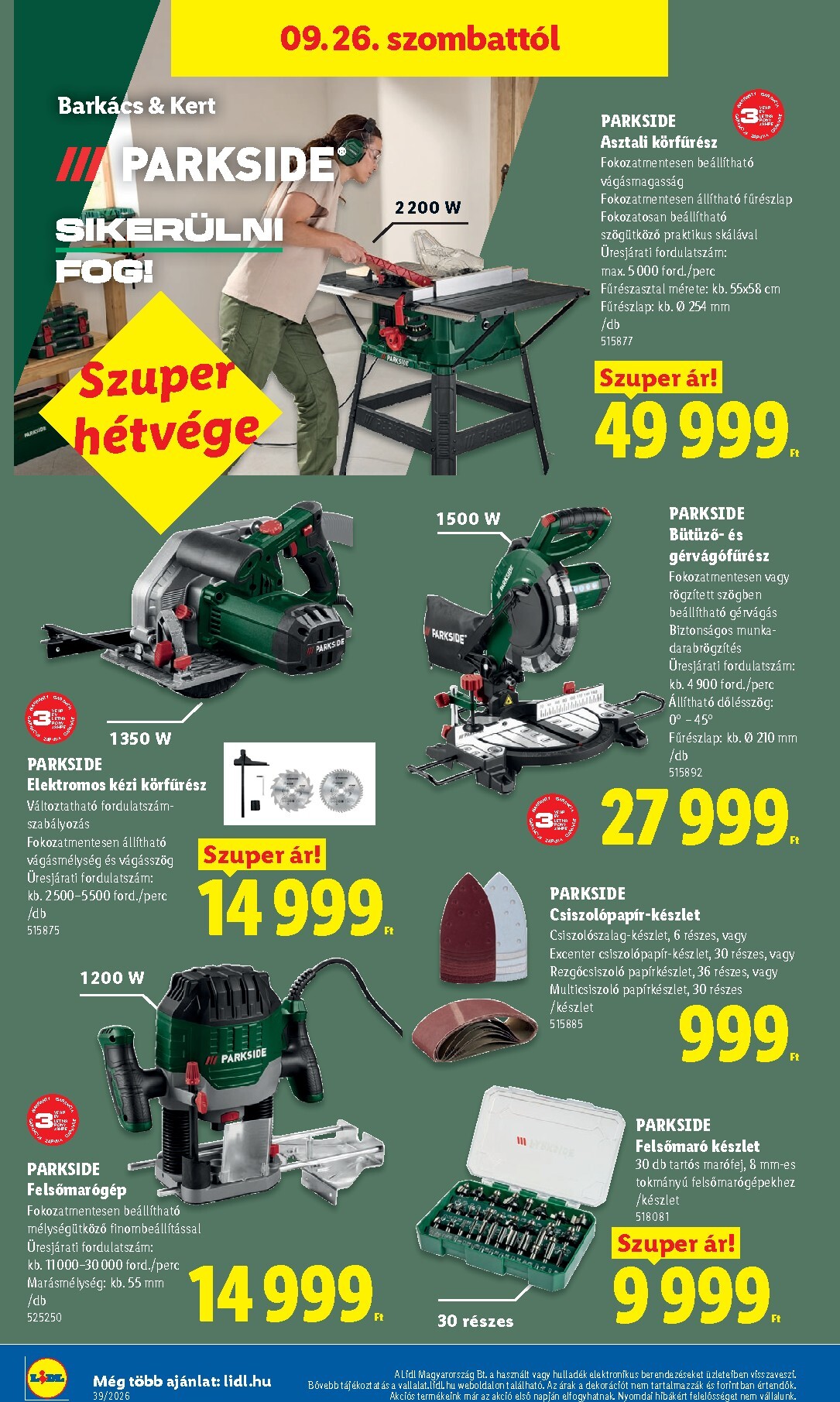 lidl - Lidl hirdetmény a következő hétre csütörtöktől 2026.09.24.-tól szerdától 2026.09.30.-ig - page: 38