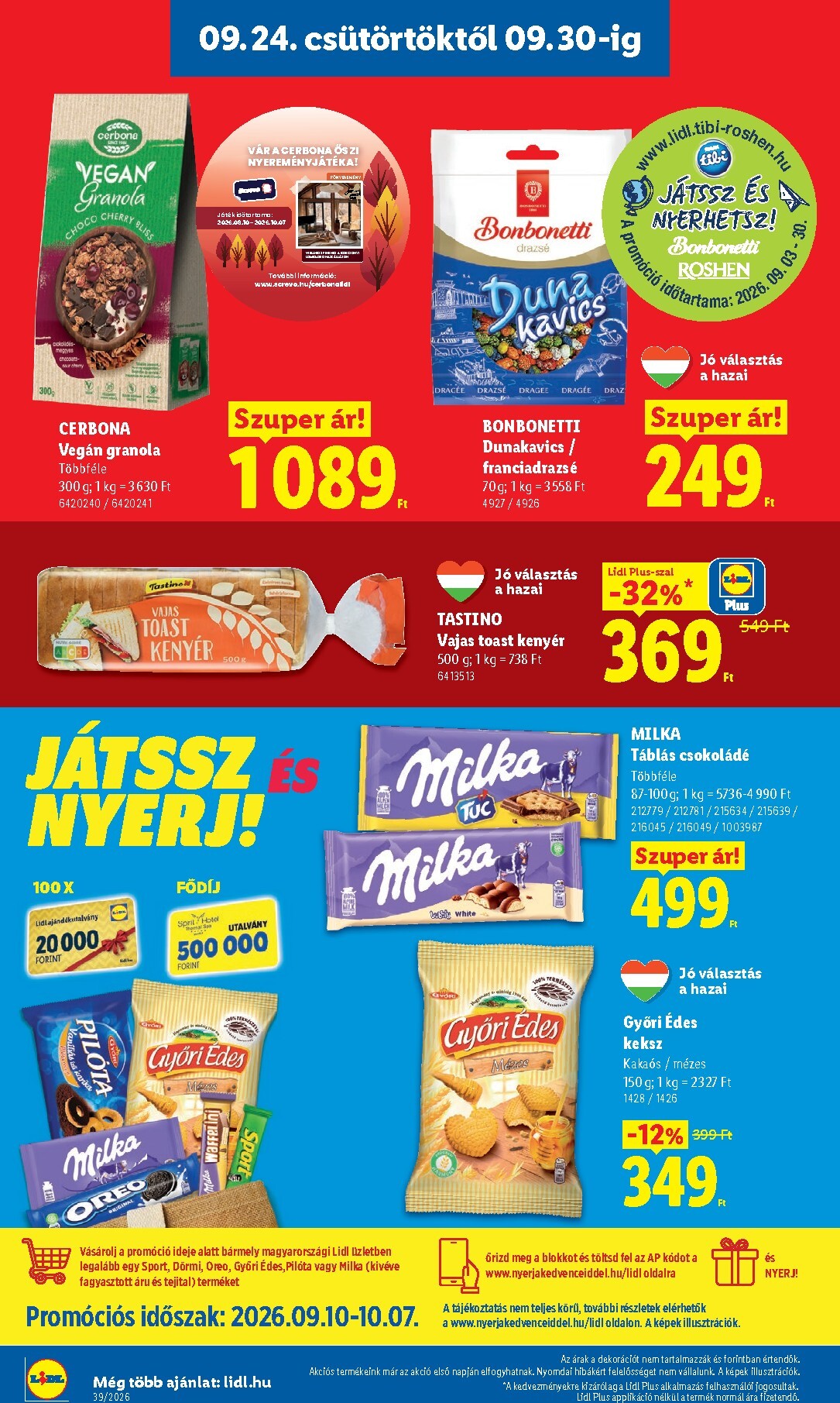 lidl - Lidl hirdetmény a következő hétre csütörtöktől 2026.09.24.-tól szerdától 2026.09.30.-ig - page: 10