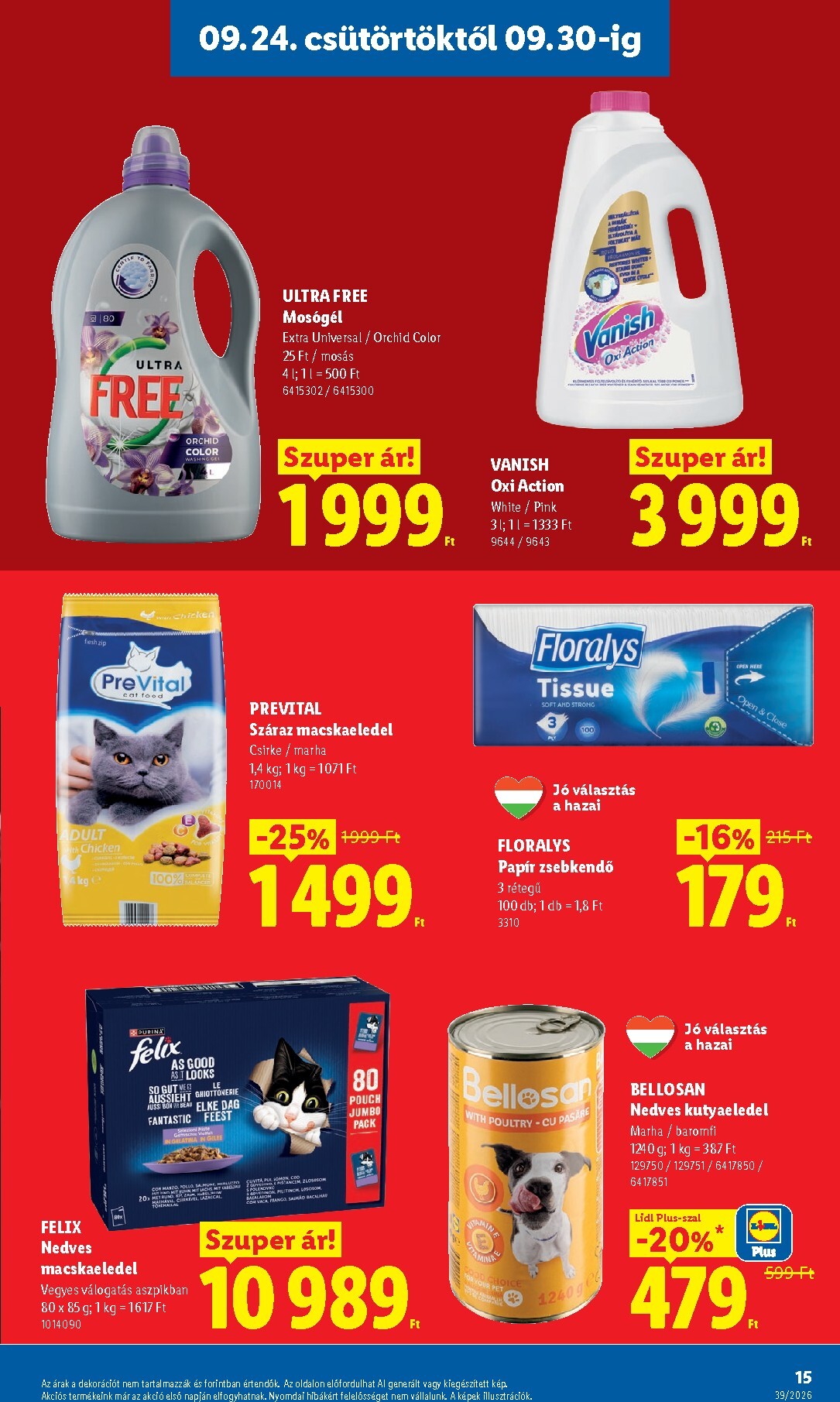 lidl - Lidl hirdetmény a következő hétre csütörtöktől 2026.09.24.-tól szerdától 2026.09.30.-ig - page: 15