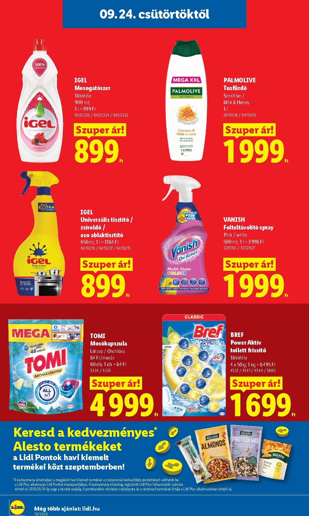 lidl - Lidl hirdetmény a következő hétre csütörtöktől 2026.09.24.-tól szerdától 2026.09.30.-ig - page: 18