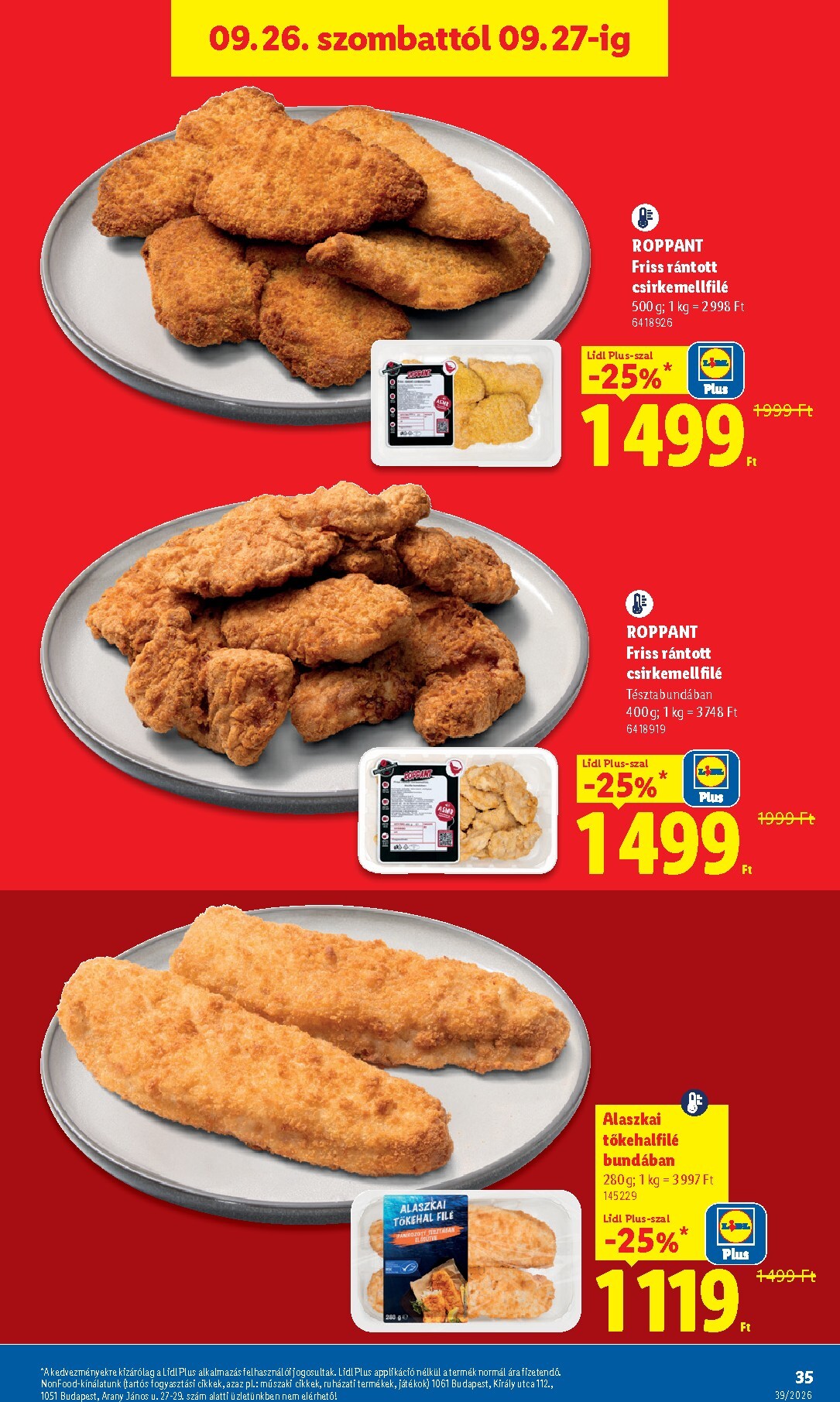 lidl - Lidl hirdetmény a következő hétre csütörtöktől 2026.09.24.-tól szerdától 2026.09.30.-ig - page: 35