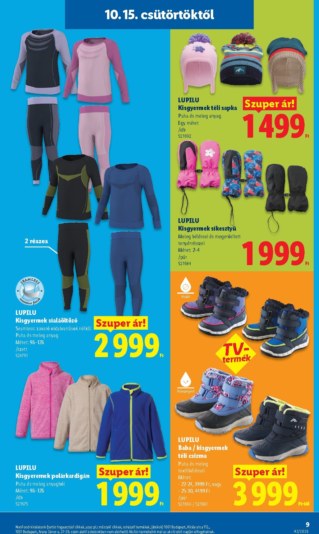 lidl - Lidl - Nonfood hirdetmény a következő hétre csütörtöktől 2026.10.15.-tól szerdától 2026.10.21.-ig - page: 9