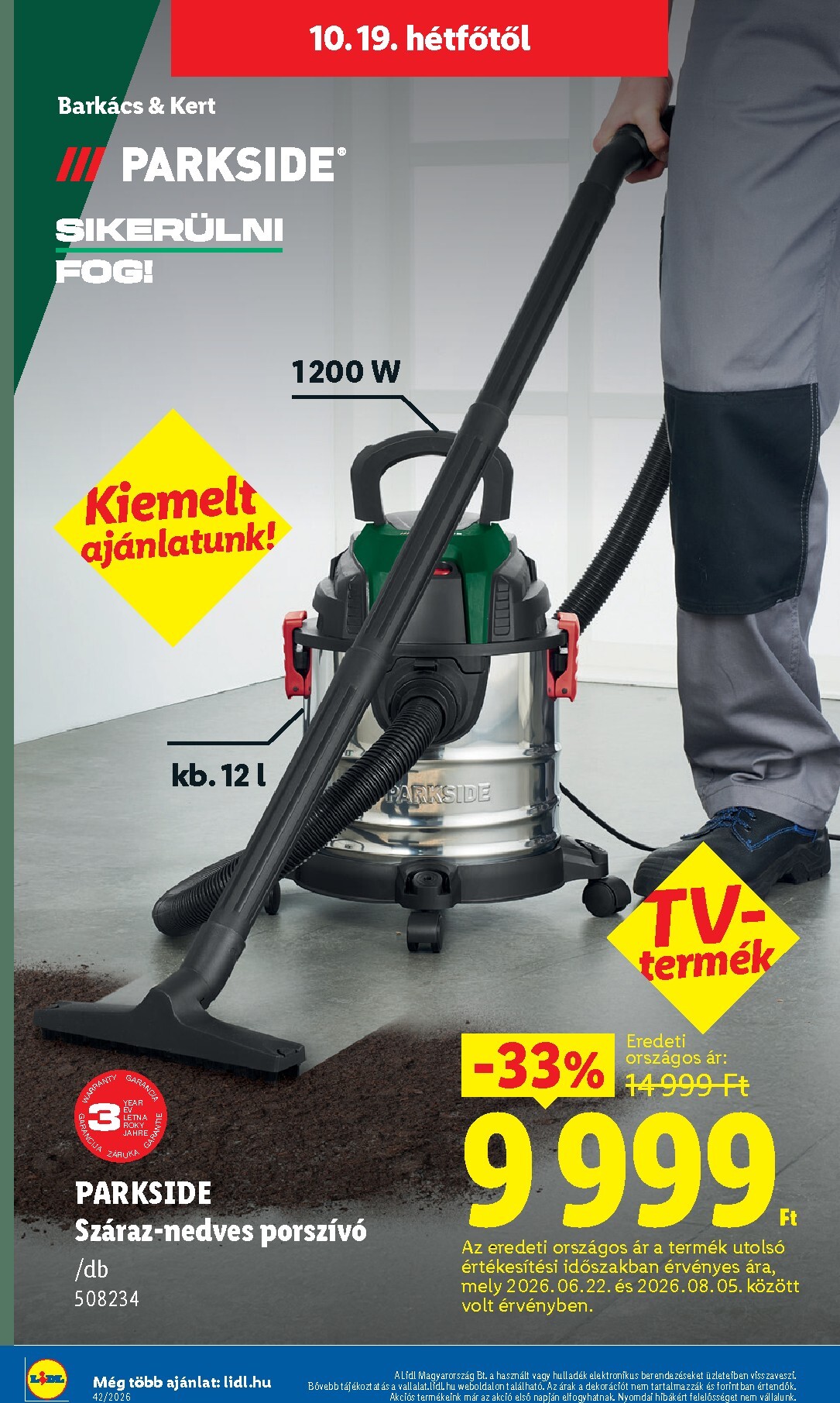 lidl - Lidl - Nonfood hirdetmény a következő hétre csütörtöktől 2026.10.15.-tól szerdától 2026.10.21.-ig - page: 18