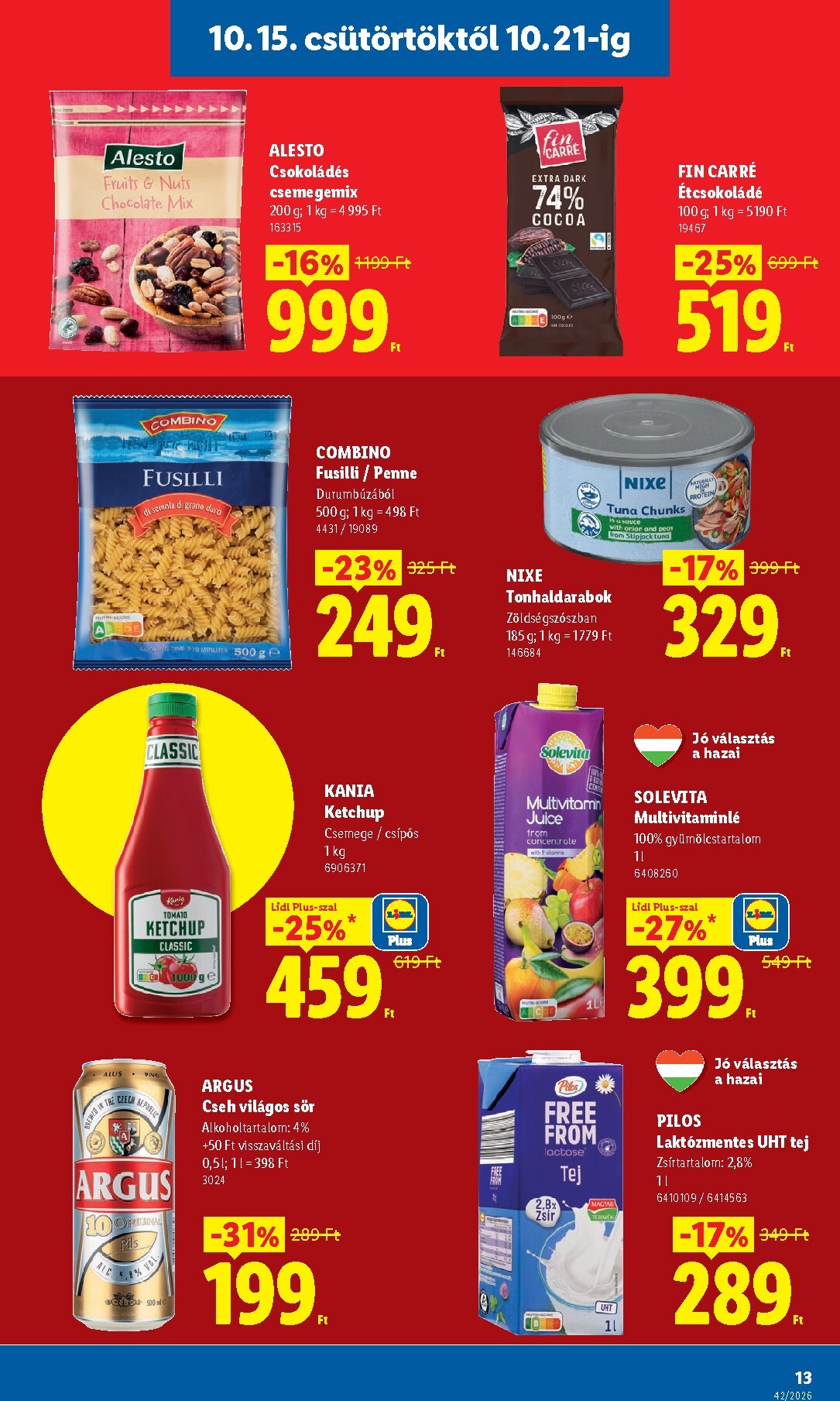 lidl - Lidl hirdetmény a következő hétre csütörtöktől 2026.10.15.-tól szerdától 2026.10.21.-ig - page: 13