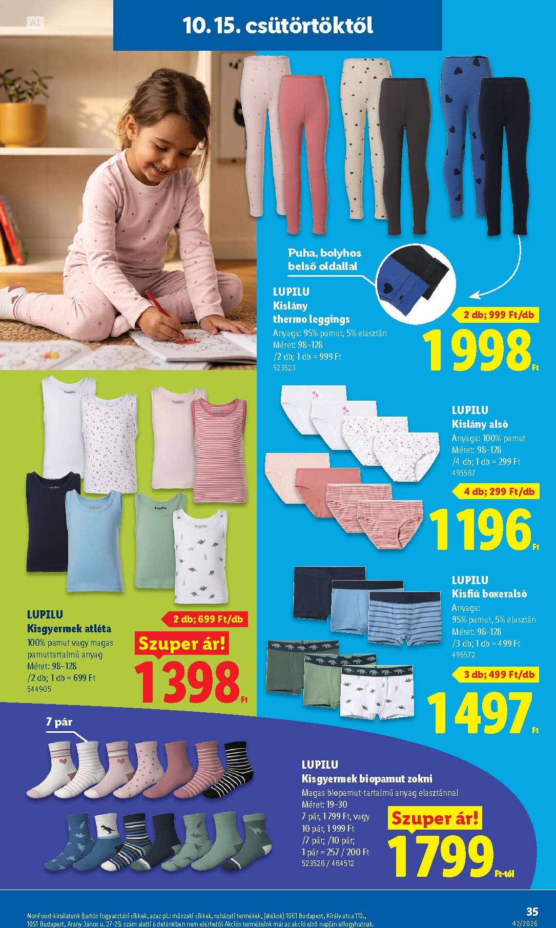 lidl - Lidl hirdetmény a következő hétre csütörtöktől 2026.10.15.-tól szerdától 2026.10.21.-ig - page: 35