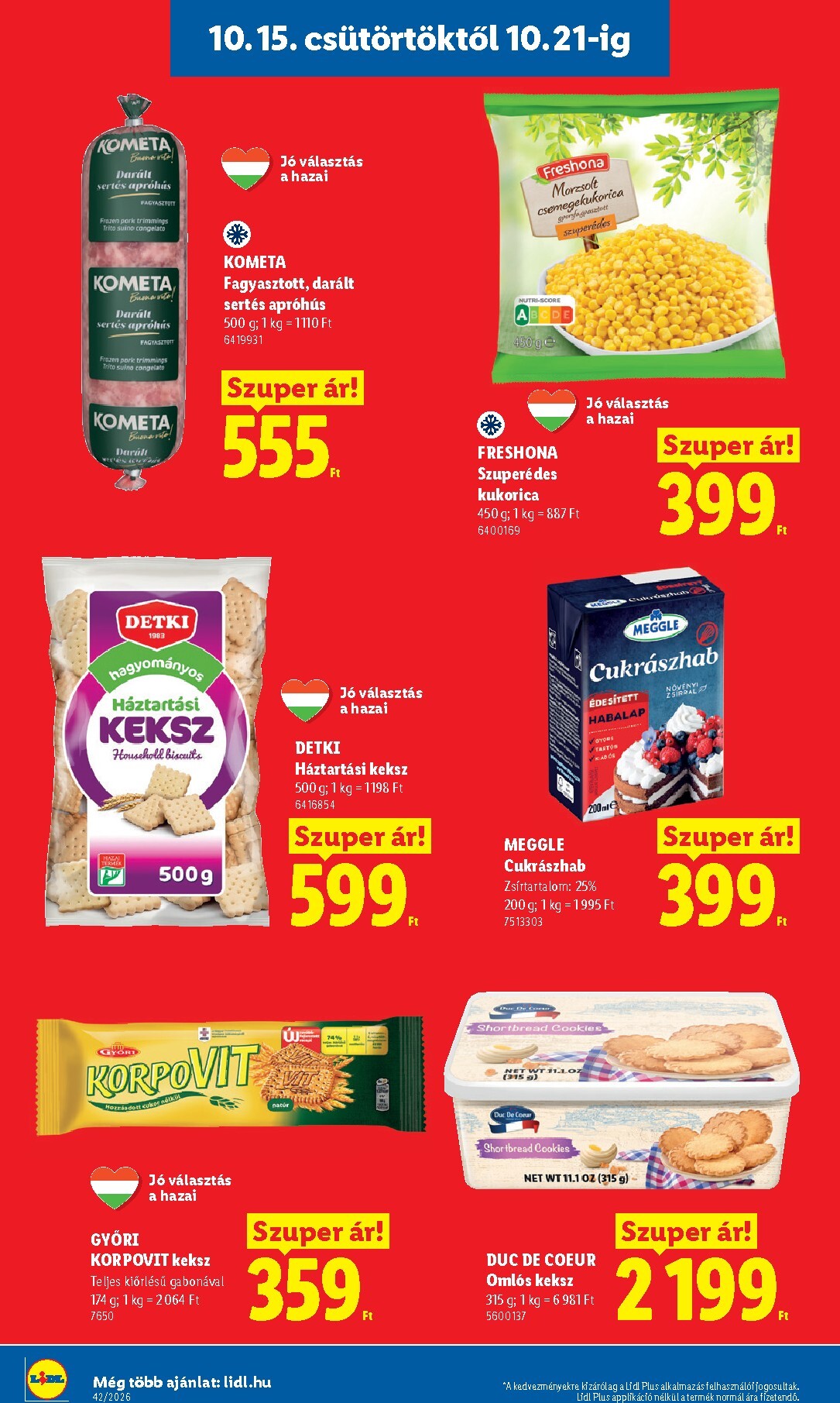 lidl - Lidl hirdetmény a következő hétre csütörtöktől 2026.10.15.-tól szerdától 2026.10.21.-ig - page: 16