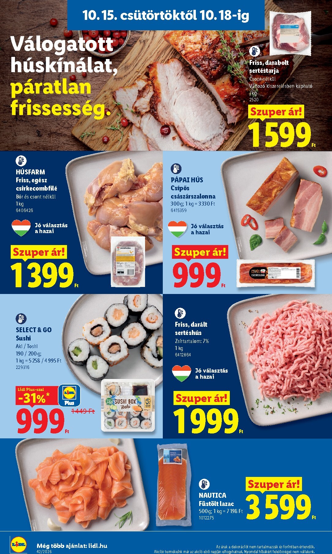 lidl - Lidl hirdetmény a következő hétre csütörtöktől 2026.10.15.-tól szerdától 2026.10.21.-ig - page: 4