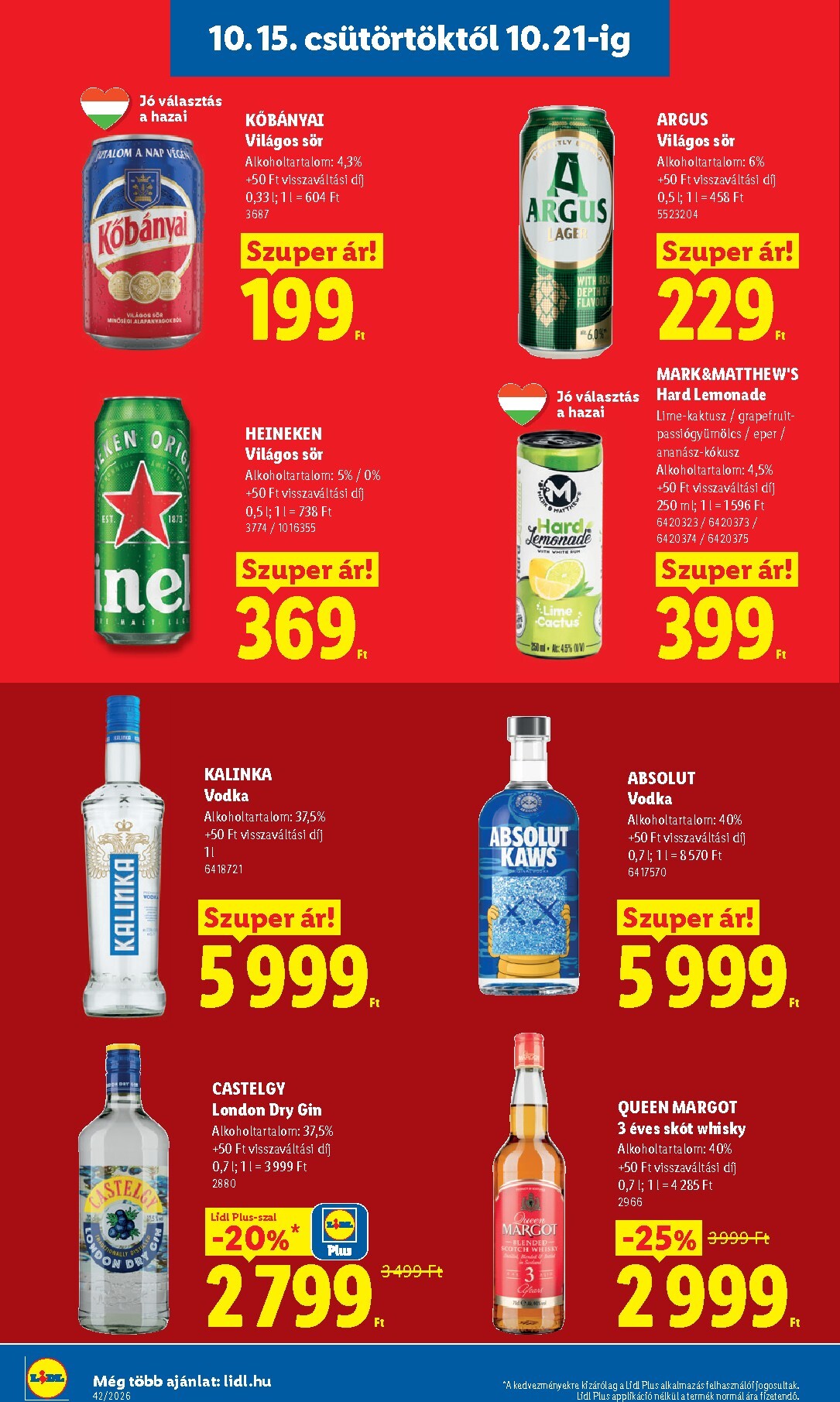 lidl - Lidl hirdetmény a következő hétre csütörtöktől 2026.10.15.-tól szerdától 2026.10.21.-ig - page: 18
