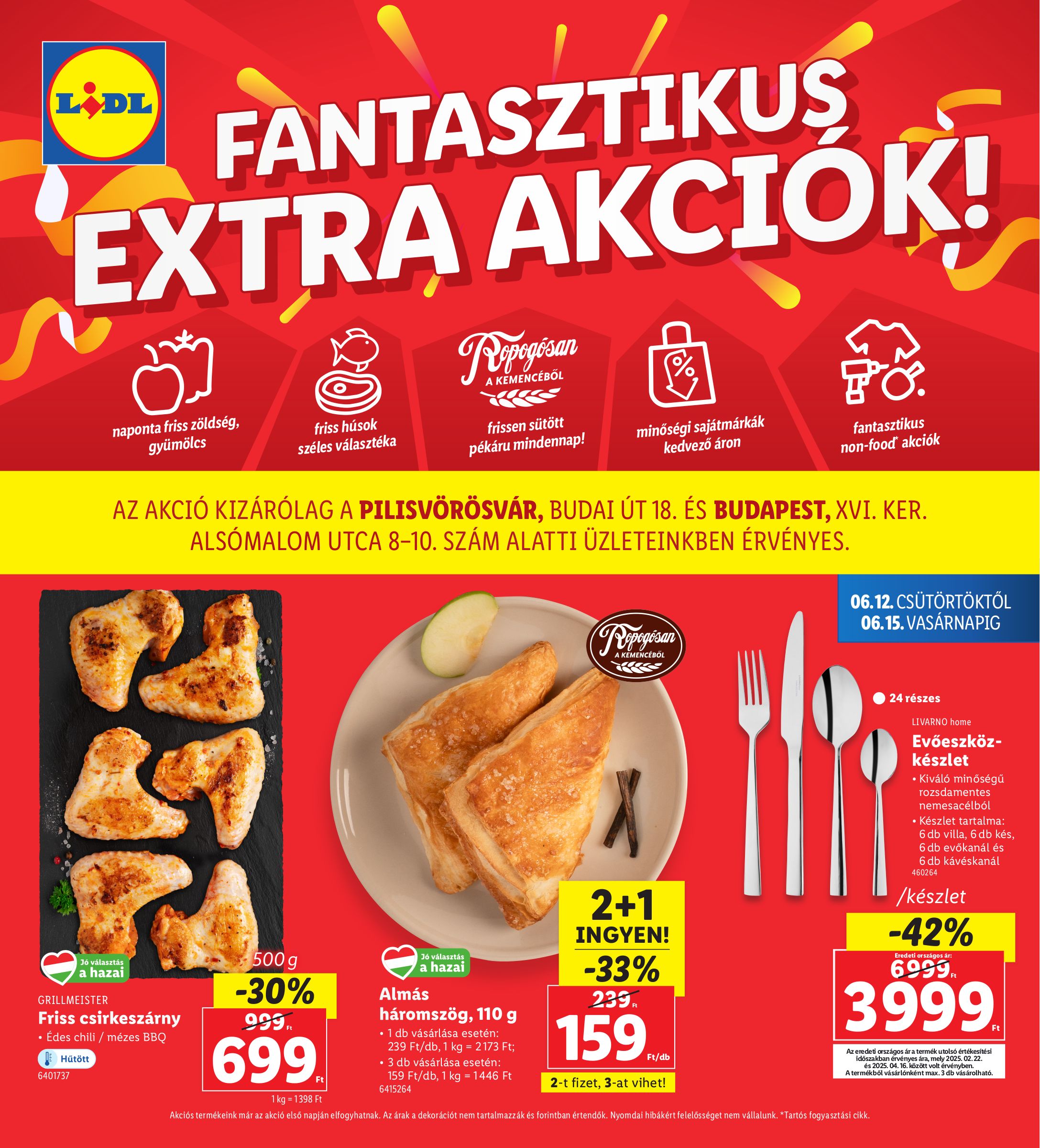 lidl - Lidl - Pilisvörösvár, Budapest akciós újság, érvényes 06.12. - 06.15.