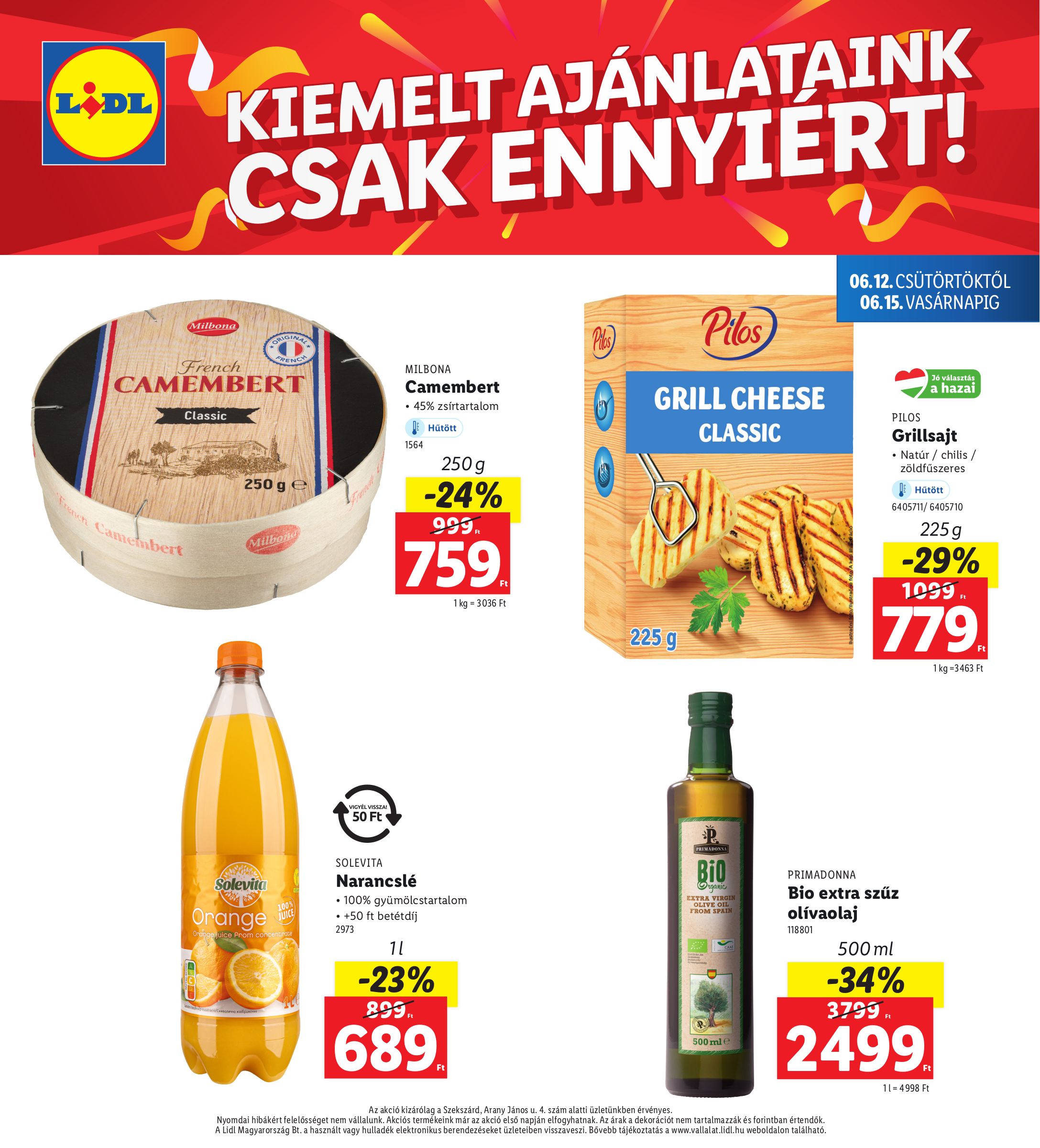 lidl - Lidl - Szekszárd akciós újság, érvényes 06.12. - 06.15. - page: 4