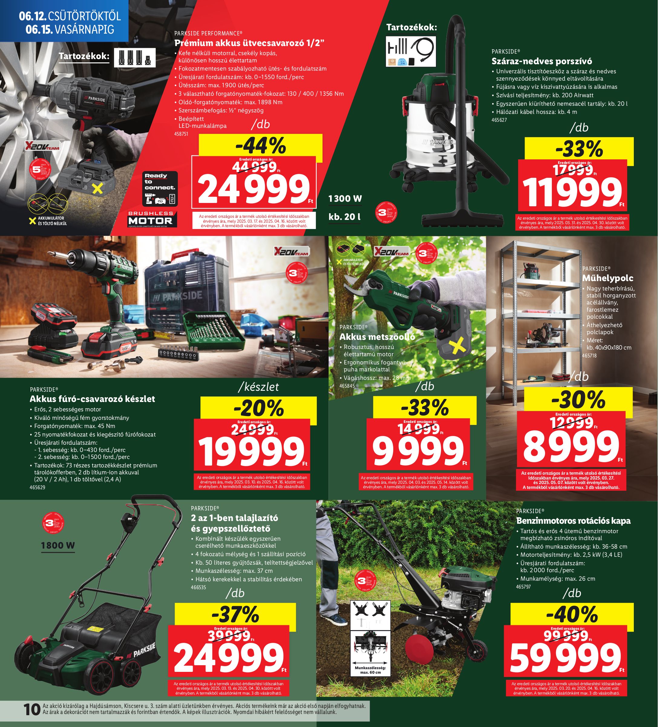 lidl - Lidl - Hajdúsámson akciós újság, érvényes 06.12. - 06.15. - page: 10