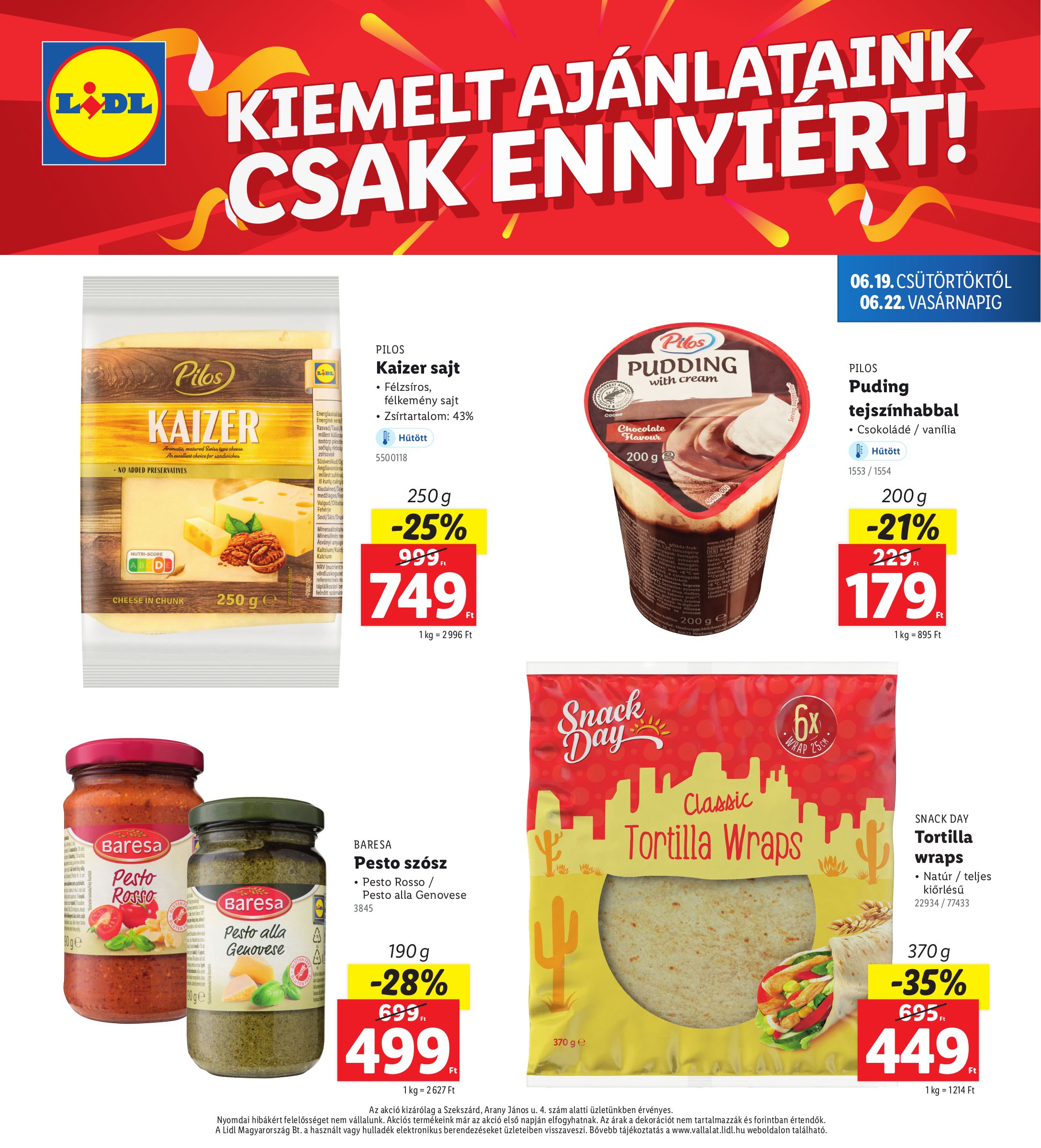 lidl - Lidl - Szekszárd akciós újság, érvényes 06.19. - 06.22. - page: 4