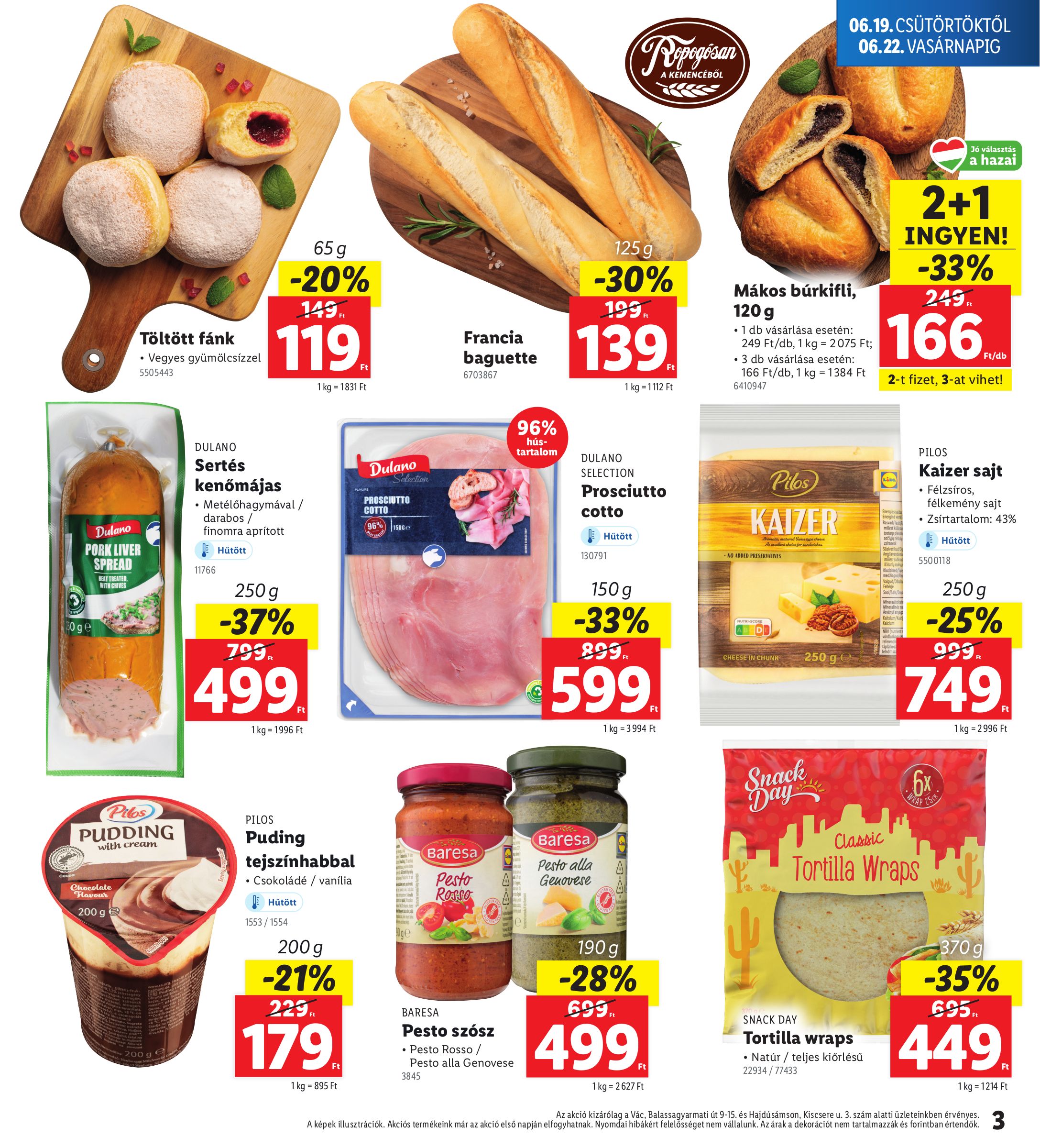 lidl - Lidl - Vác, Hajdúsámson akciós újság, érvényes 06.19. - 06.22. - page: 3