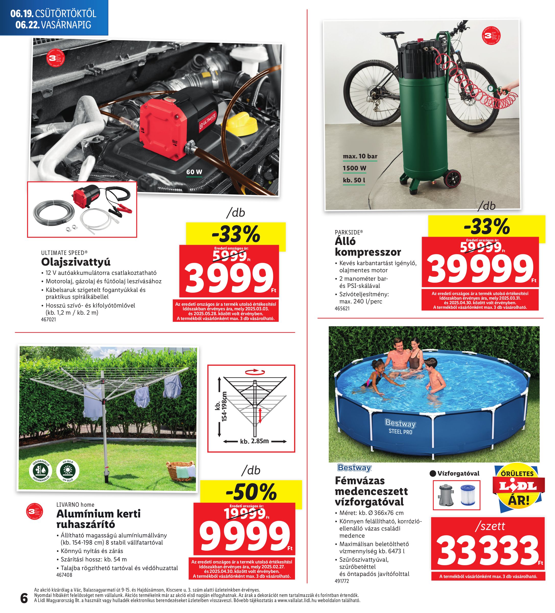 lidl - Lidl - Vác, Hajdúsámson akciós újság, érvényes 06.19. - 06.22. - page: 6
