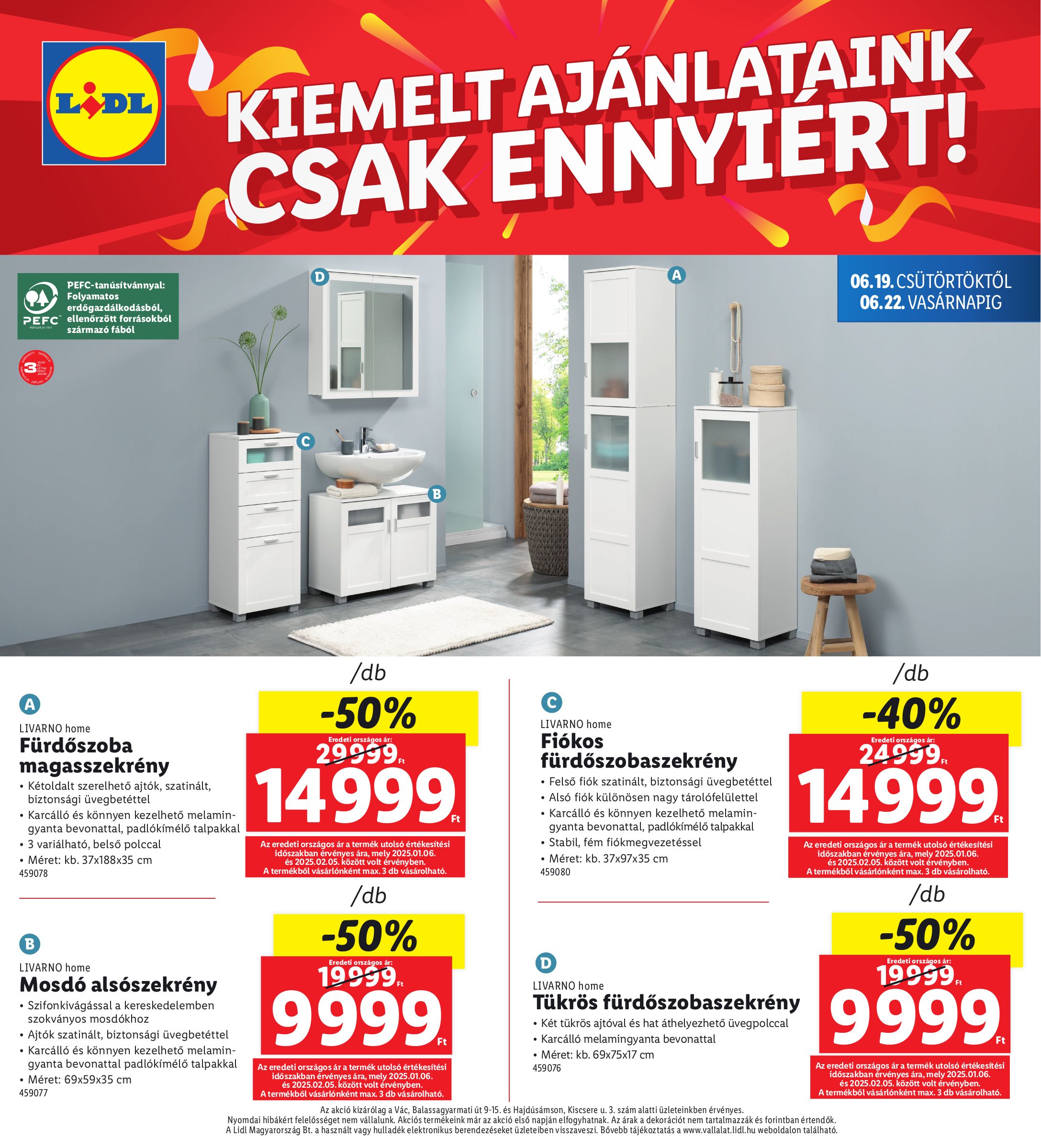 lidl - Lidl - Vác, Hajdúsámson akciós újság, érvényes 06.19. - 06.22. - page: 8