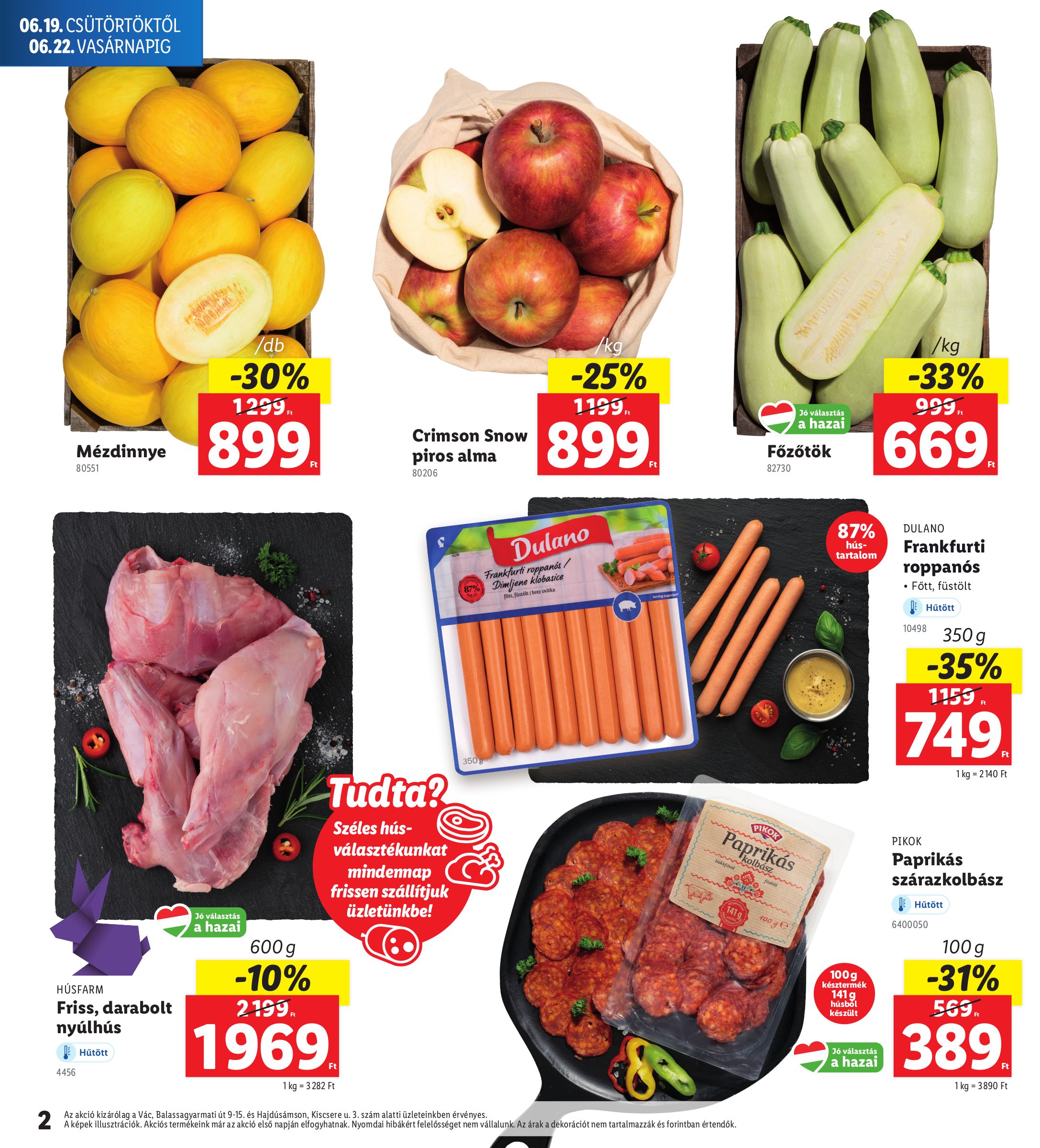 lidl - Lidl - Vác, Hajdúsámson akciós újság, érvényes 06.19. - 06.22. - page: 2